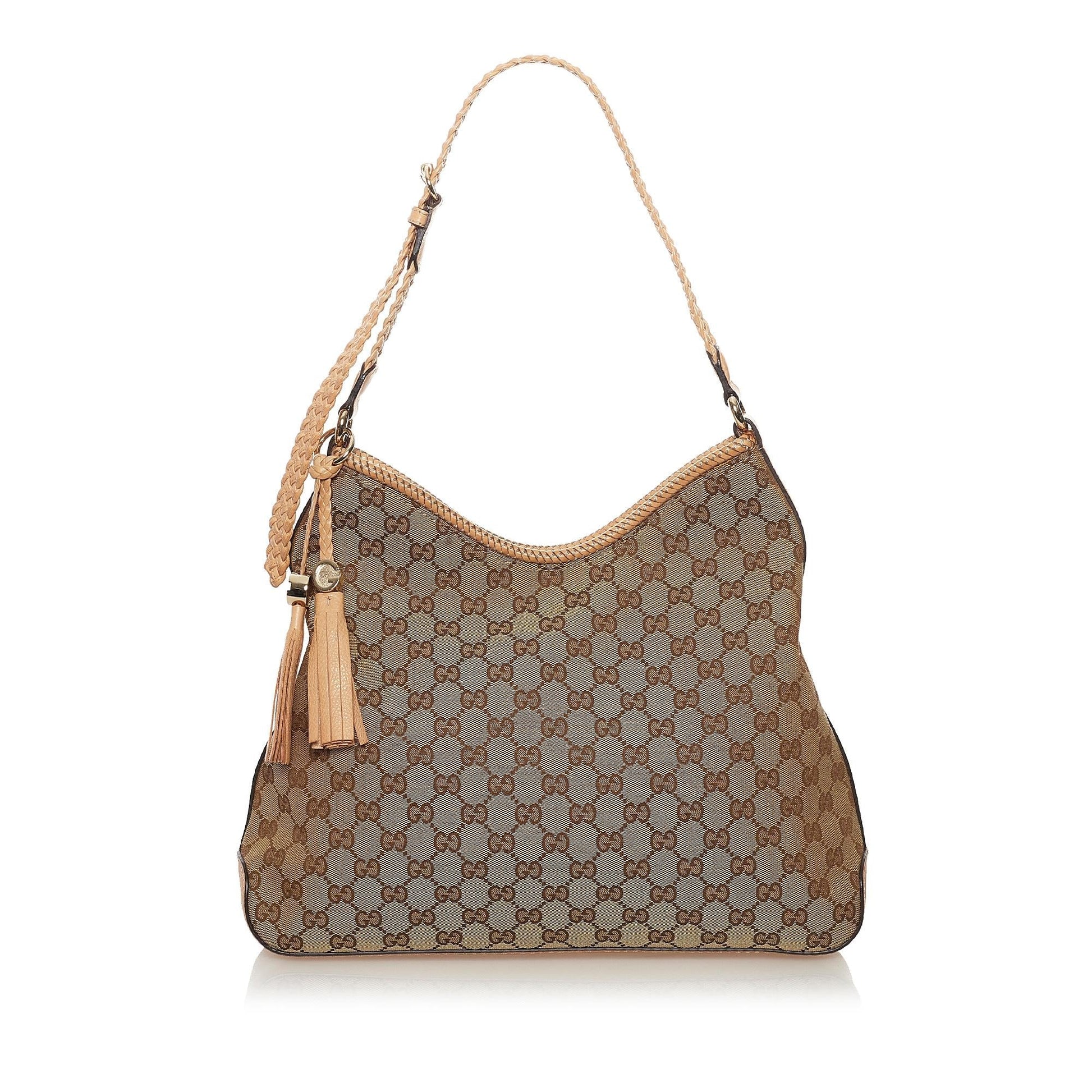 Gucci GG Marrakech SHG Canvas Brown Shoulder Bag