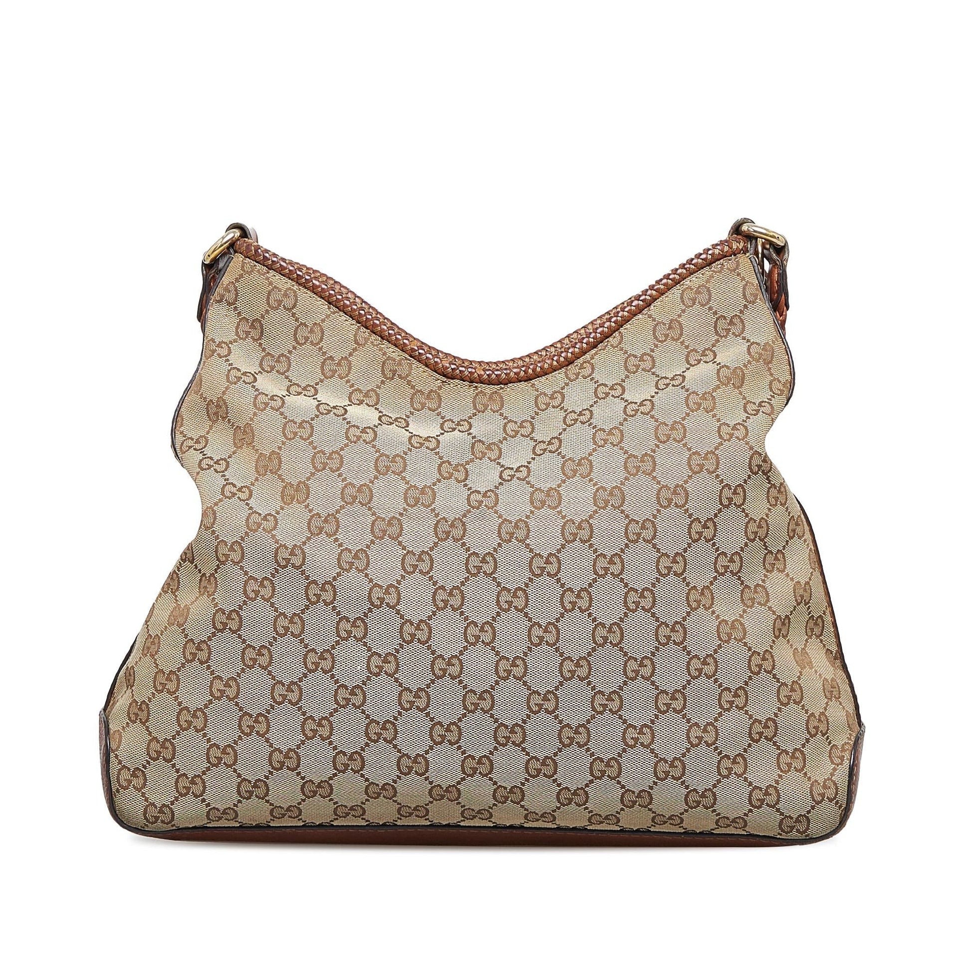 Gucci GG Marrakech SHG-eTLpnQ Canvas Calf Brown Shoulder Bag