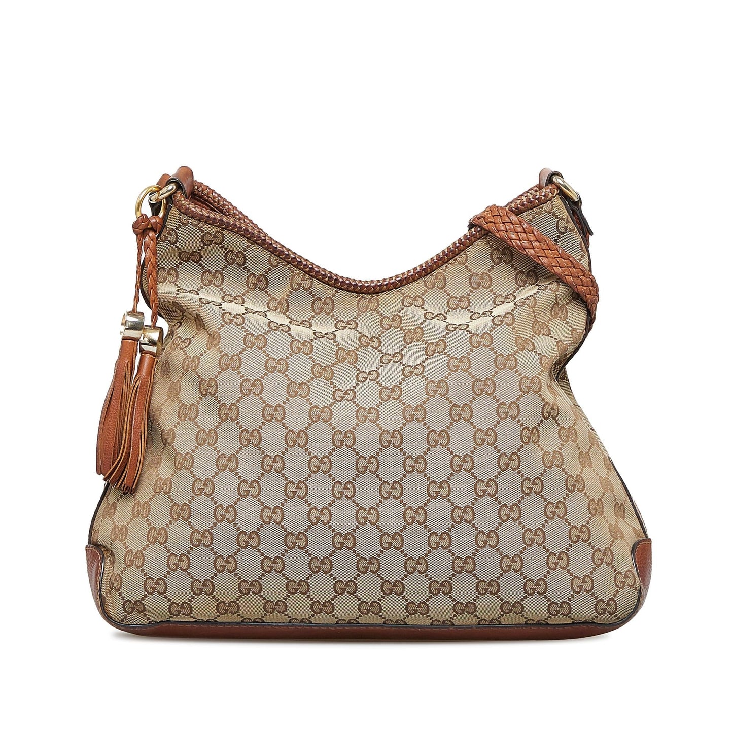 Gucci GG Marrakech SHG-eTLpnQ Canvas Calf Brown Shoulder Bag