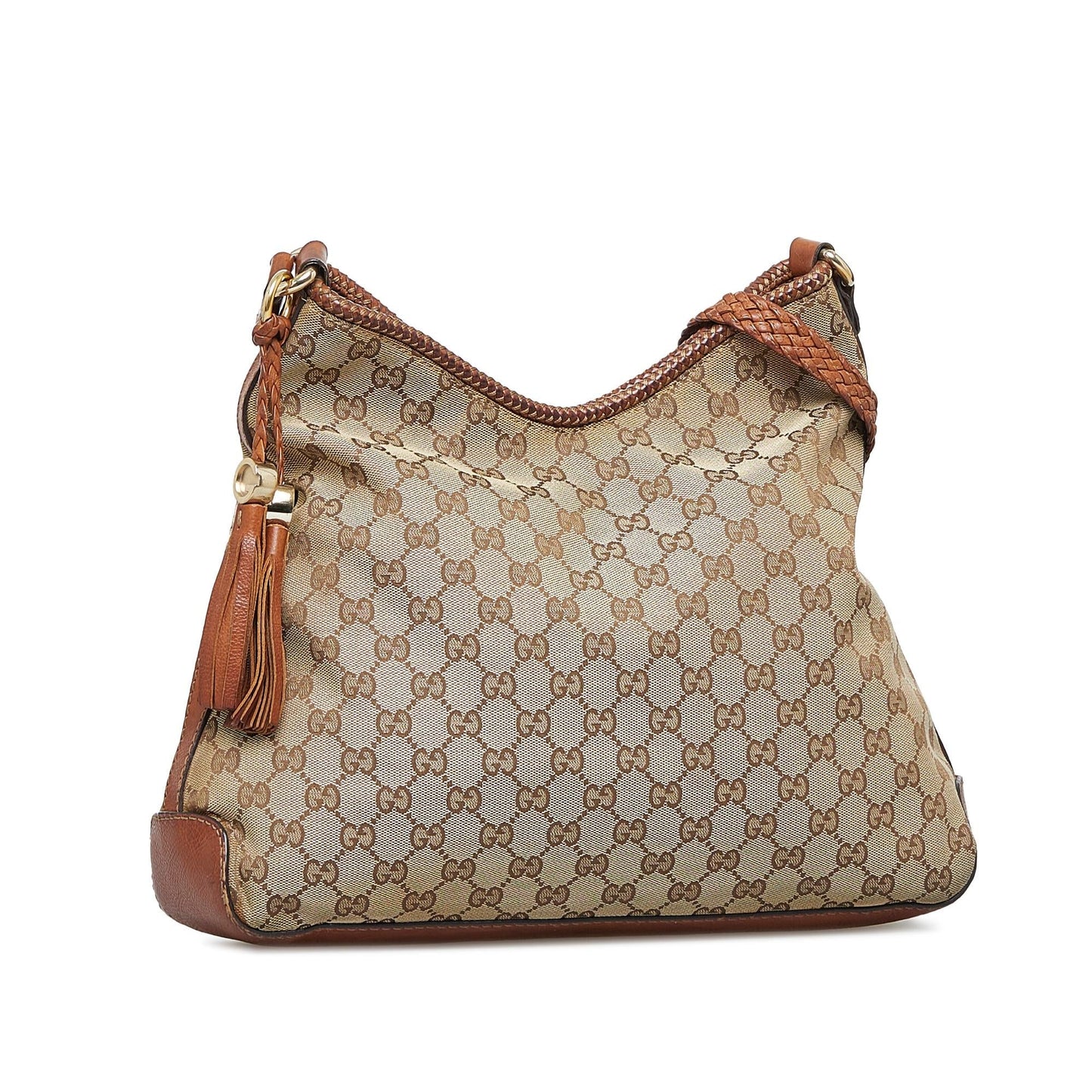 Gucci GG Marrakech SHG-eTLpnQ Canvas Calf Brown Shoulder Bag