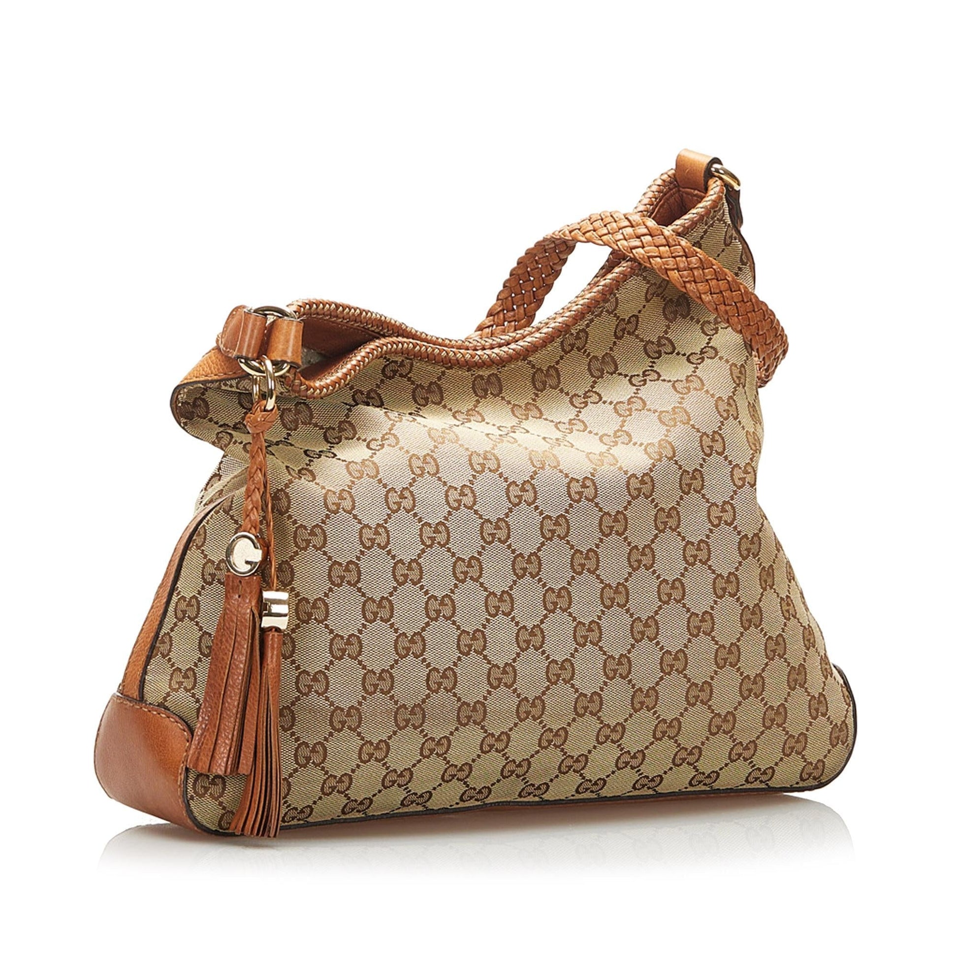 Gucci GG Marrakech SHG Canvas Brown Shoulder Bag Marrakech Shg
