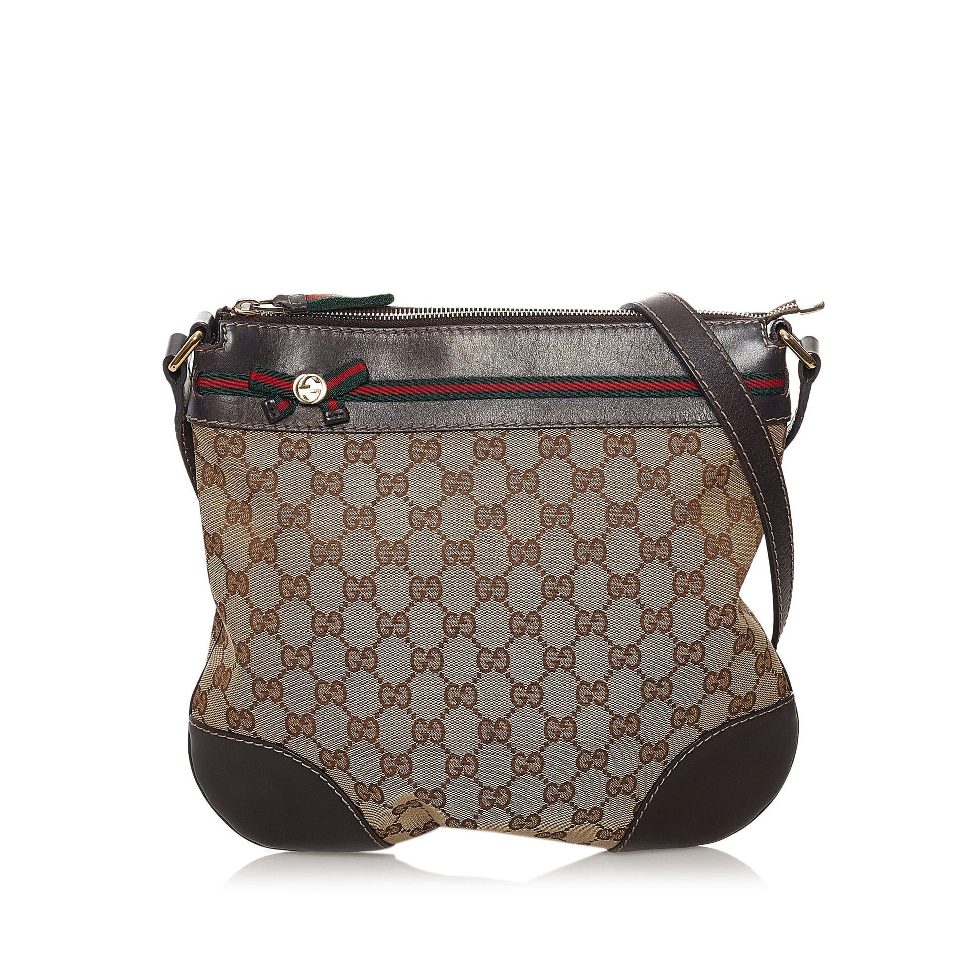Gucci GG Mayfair SHG Canvas Brown Crossbody Bag