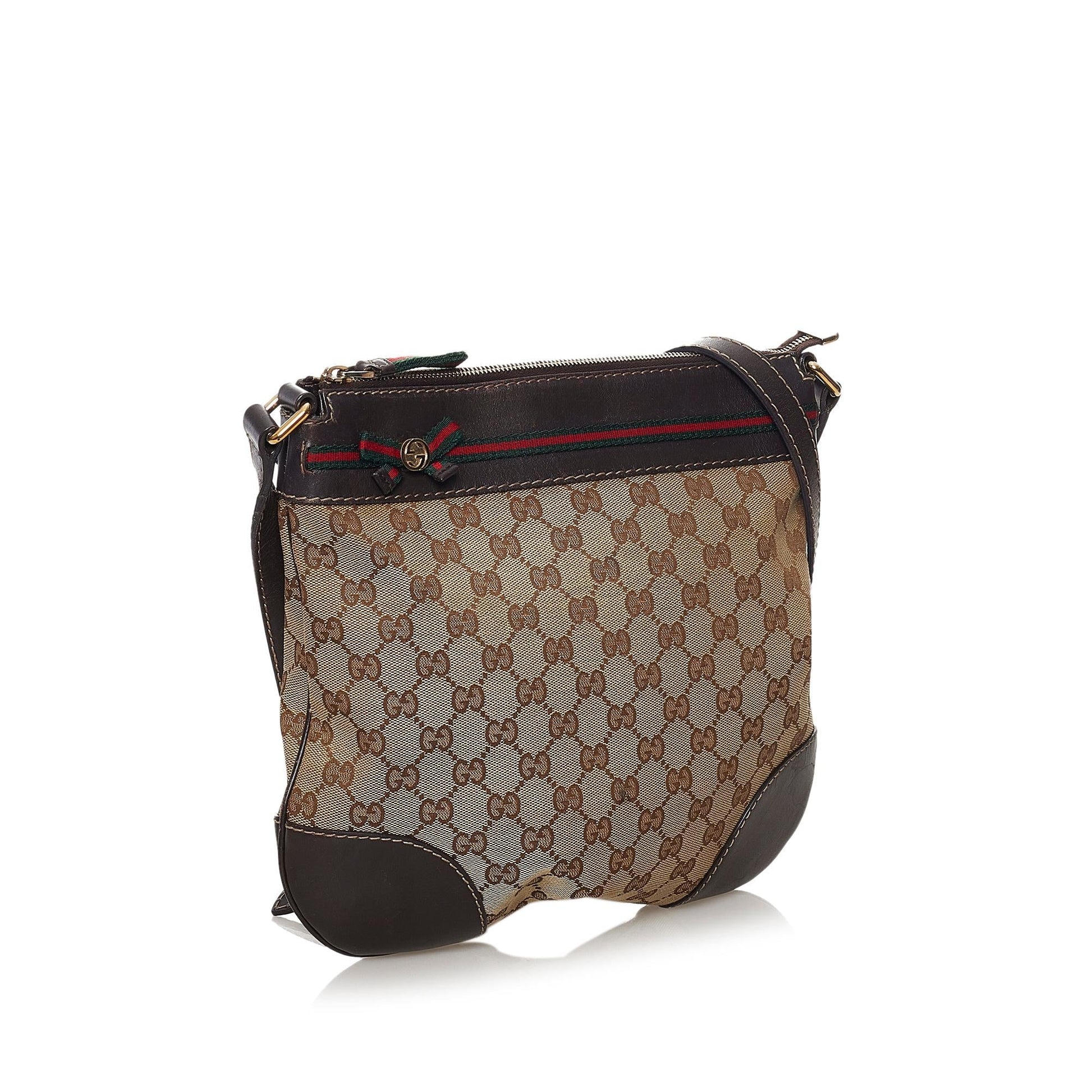 Gucci GG Mayfair SHG Canvas Brown Crossbody Bag