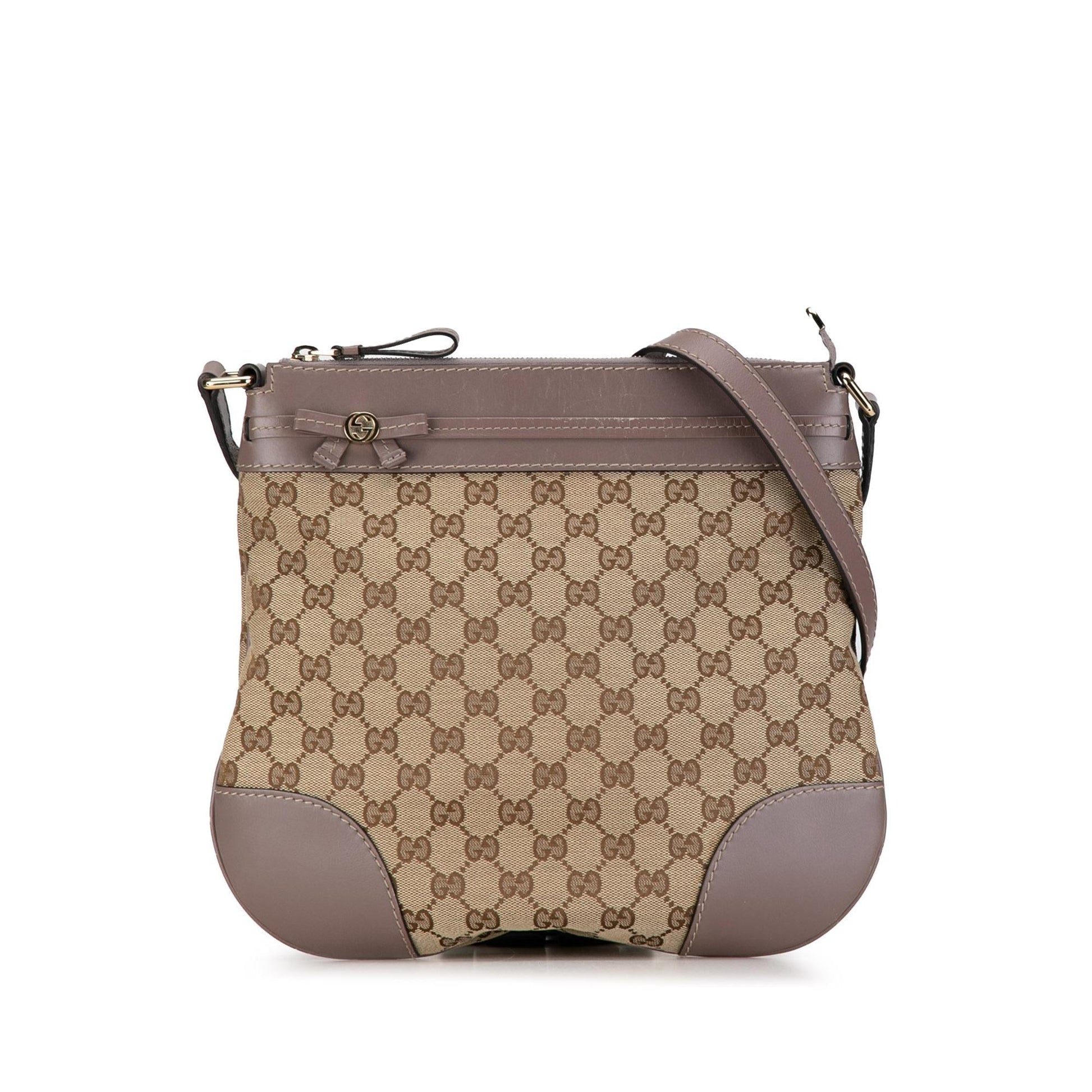 Gucci GG Mayfair SHG-eO2gsn Canvas Calf Brown Crossbody Bag