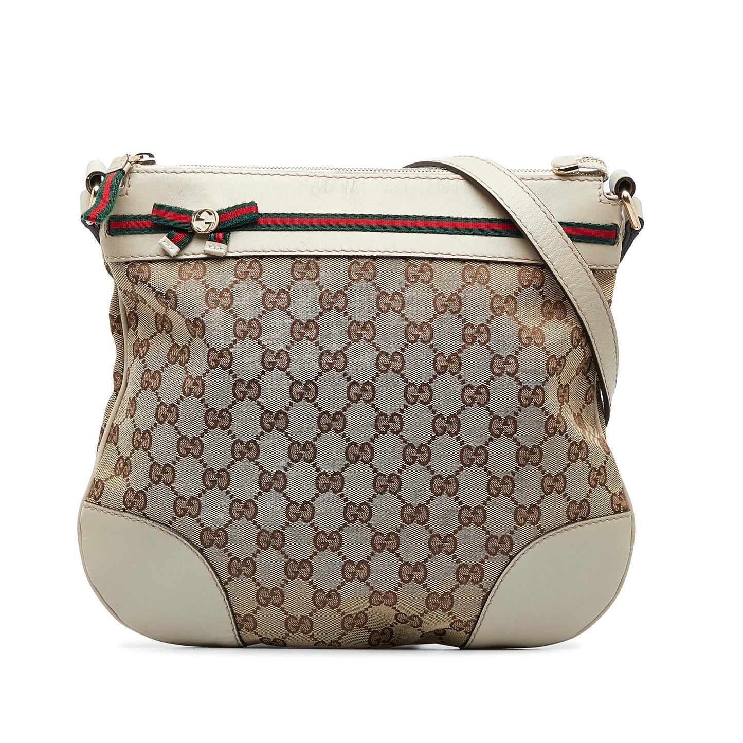 Gucci GG Mayfair SHG-h9O0eU Canvas Calf Brown Crossbody Bag