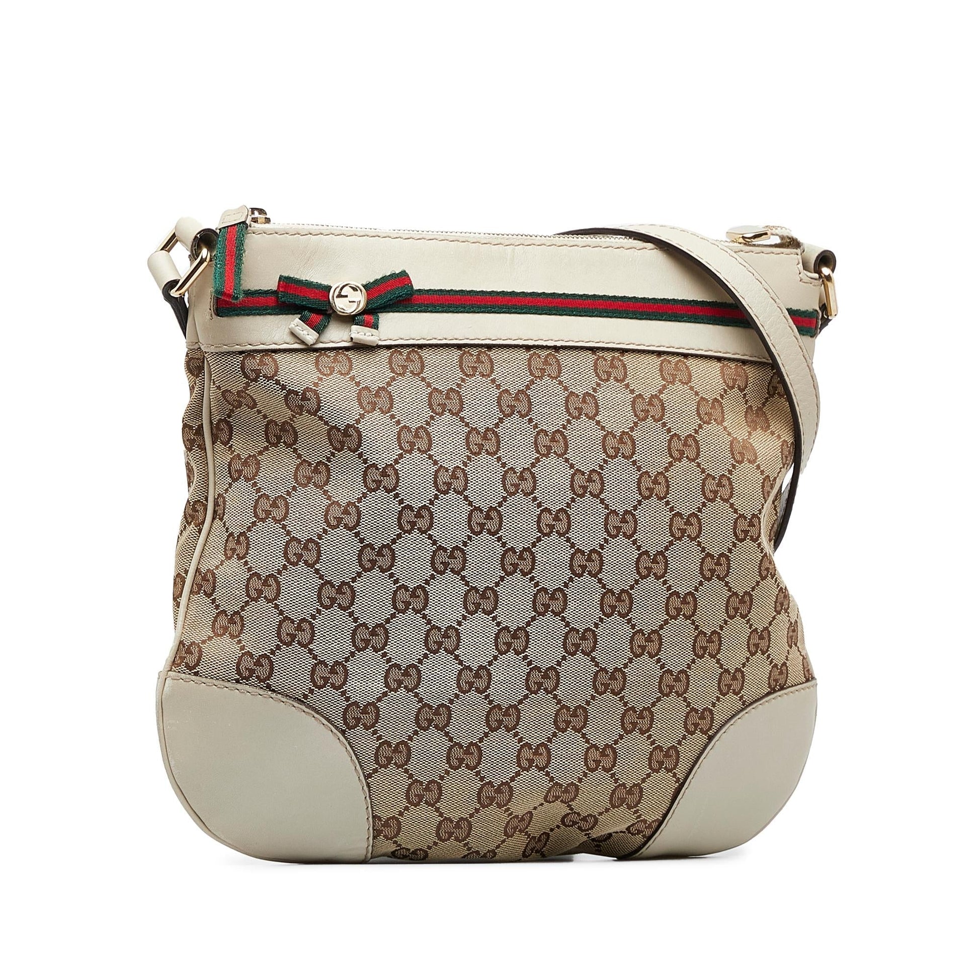 Gucci GG Mayfair SHG-h9O0eU Canvas Calf Brown Crossbody Bag