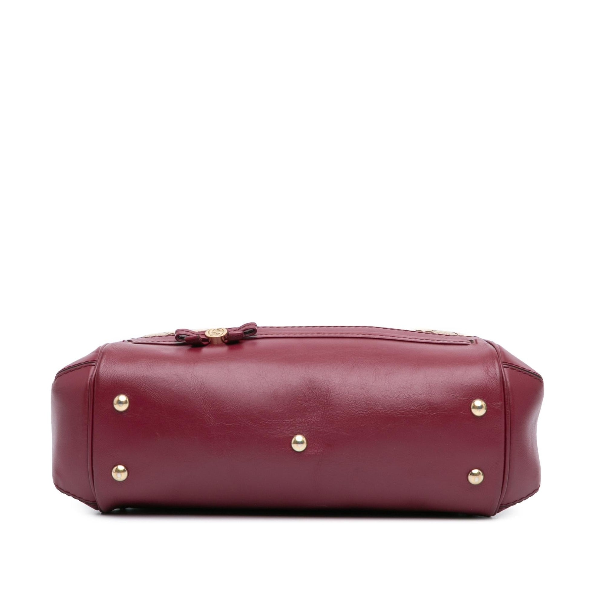Gucci GG Mayfair Canvas Calf Brown Satchel Bag