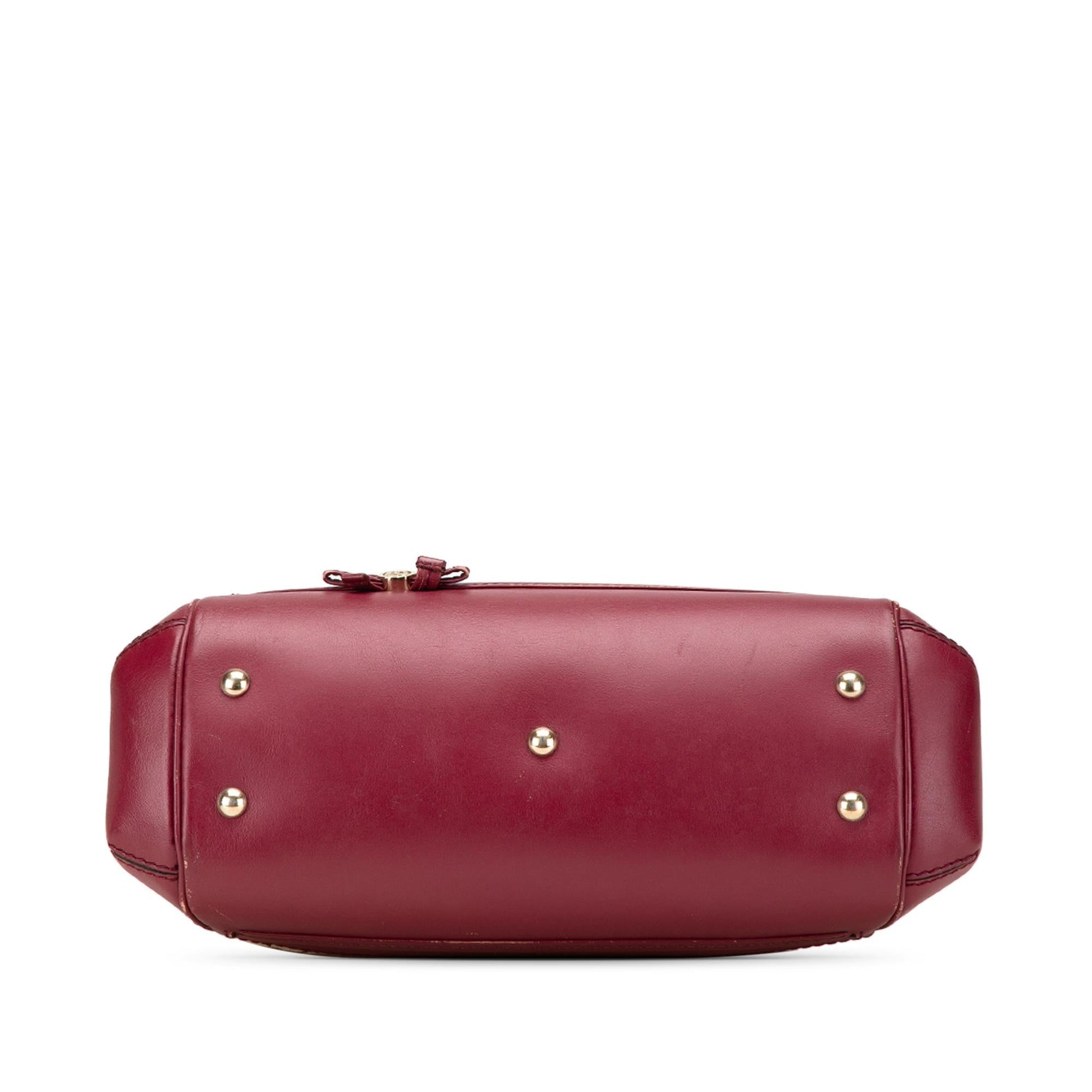 Gucci GG Mayfair Canvas Calf Brown Satchel Bag Satchel 1