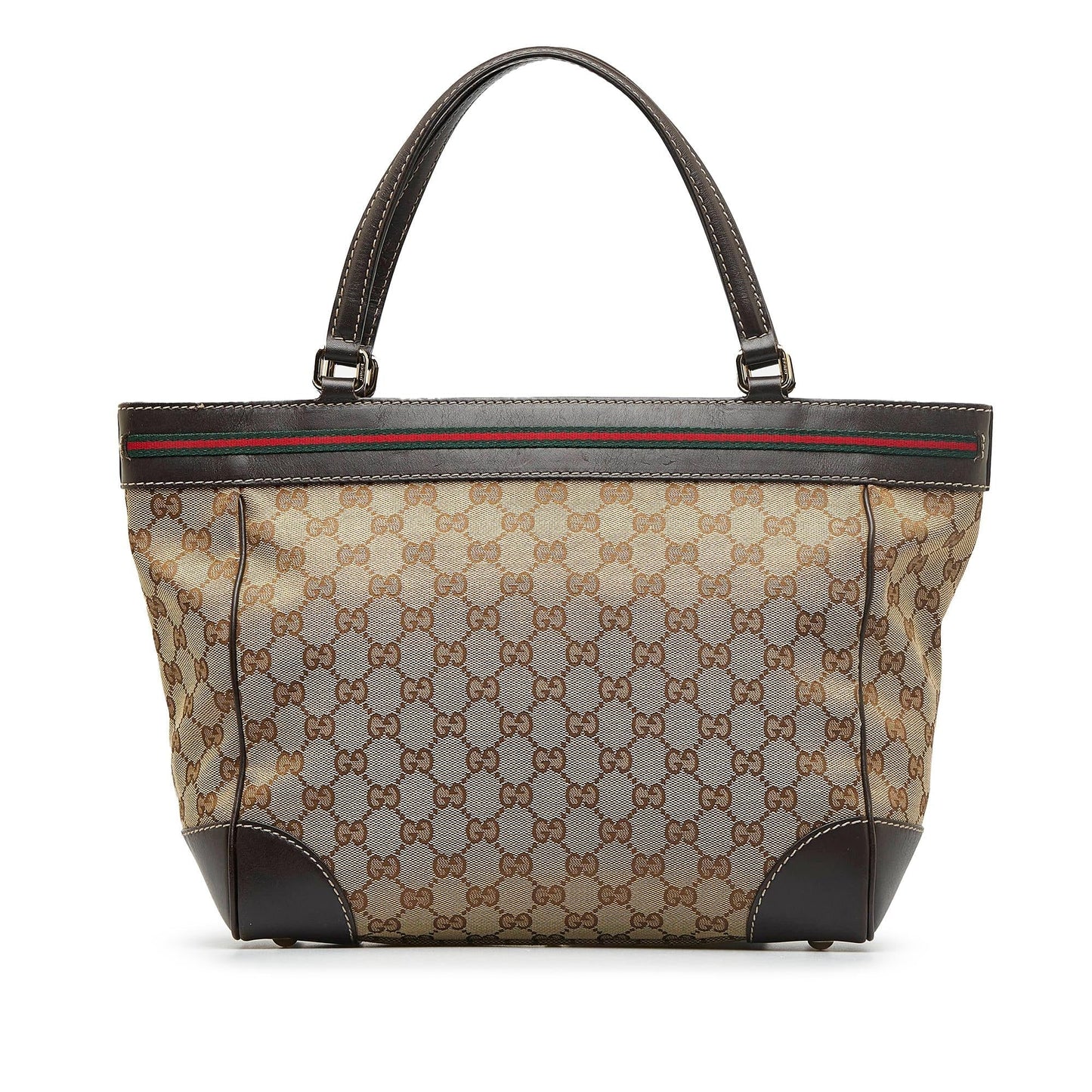 Gucci GG Mayfair SHG-o0168F Canvas Calf Brown Tote Bag