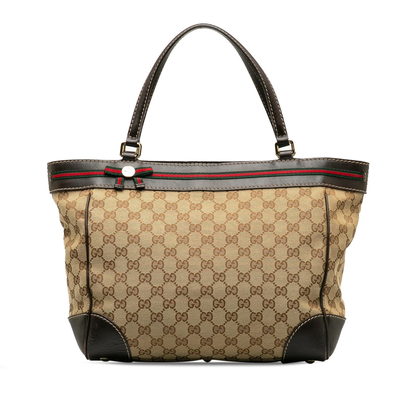 Gucci GG Mayfair SHG-psPOfN Canvas Calf Brown Tote Bag