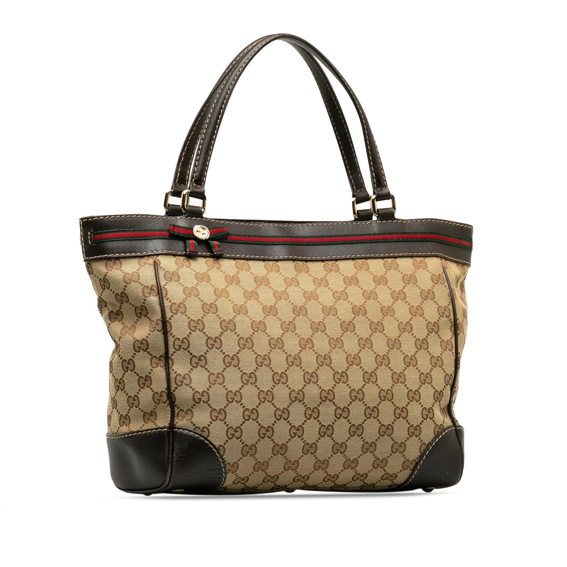 Gucci GG Mayfair SHG-psPOfN Canvas Calf Brown Tote Bag