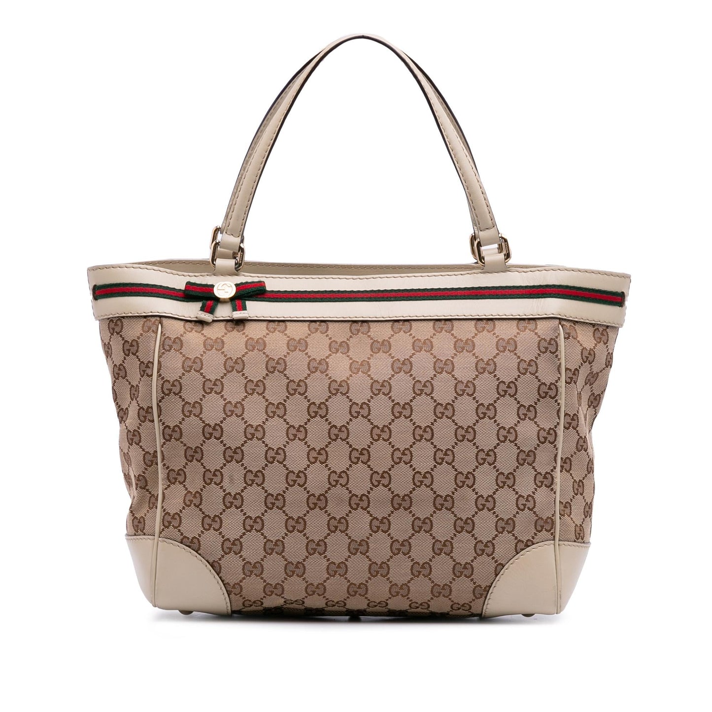 Gucci GG Mayfair Canvas Brown Tote Bag