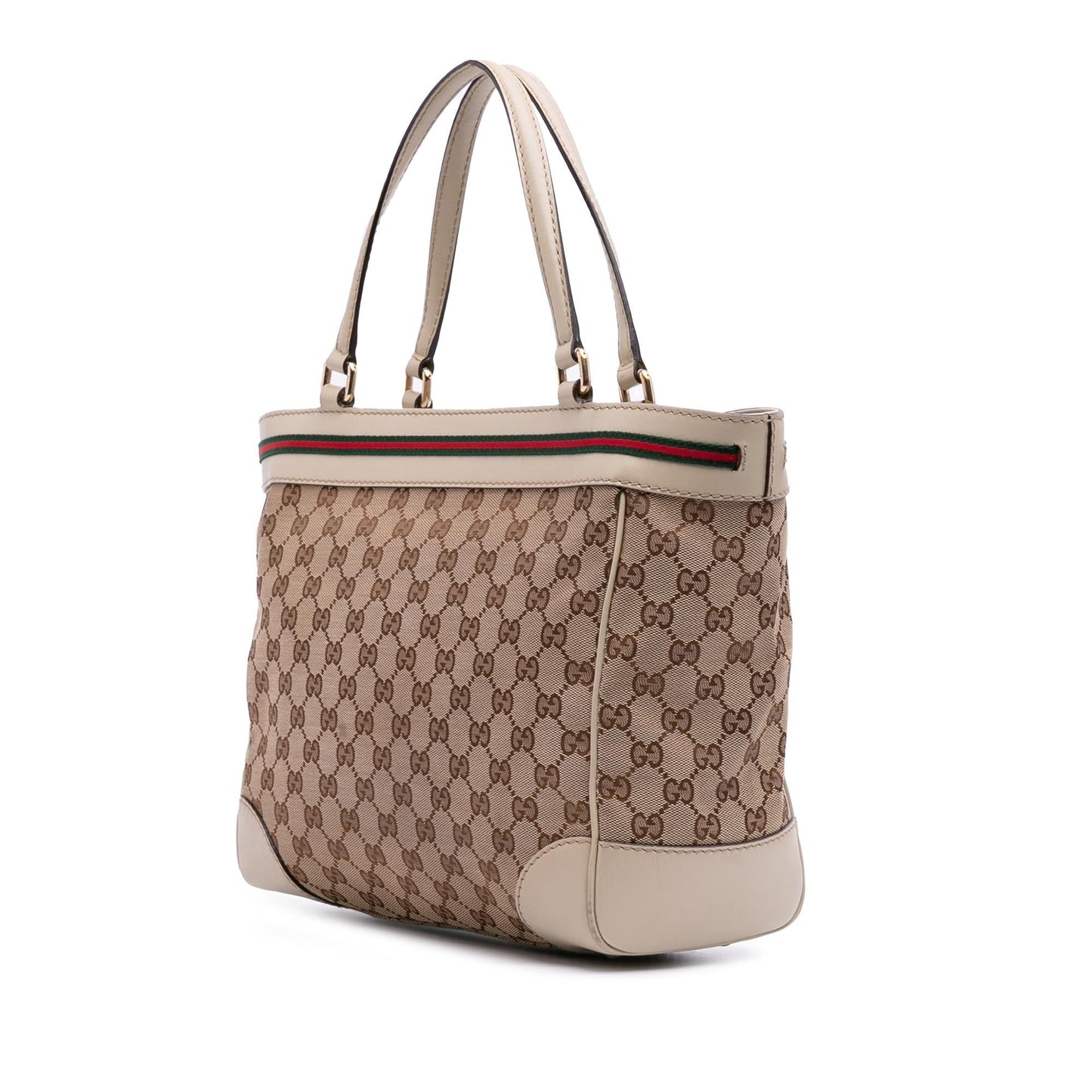 Gucci GG Mayfair Canvas Brown Tote Bag