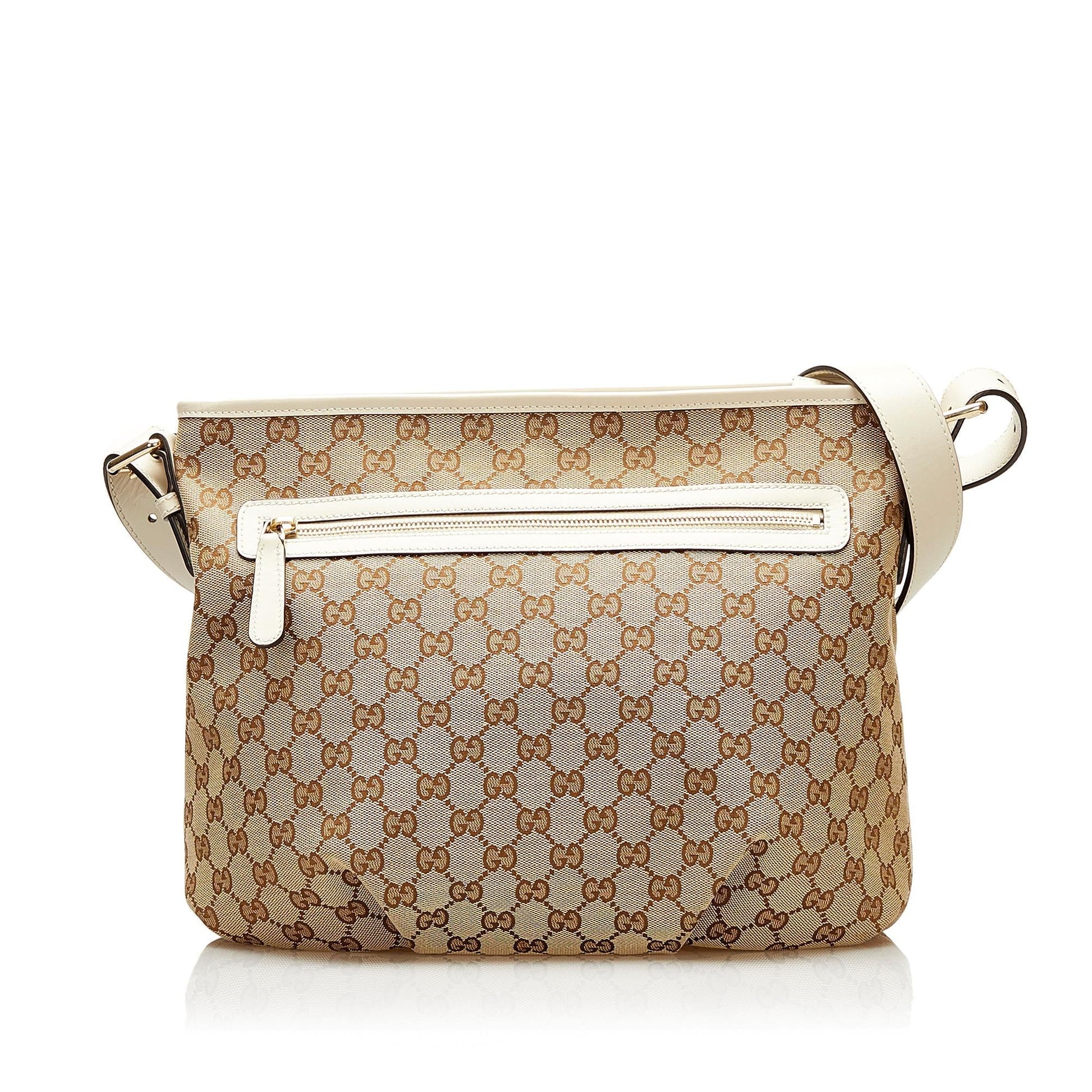 Gucci GG Messenger SHG Canvas Brown Shoulder Bag