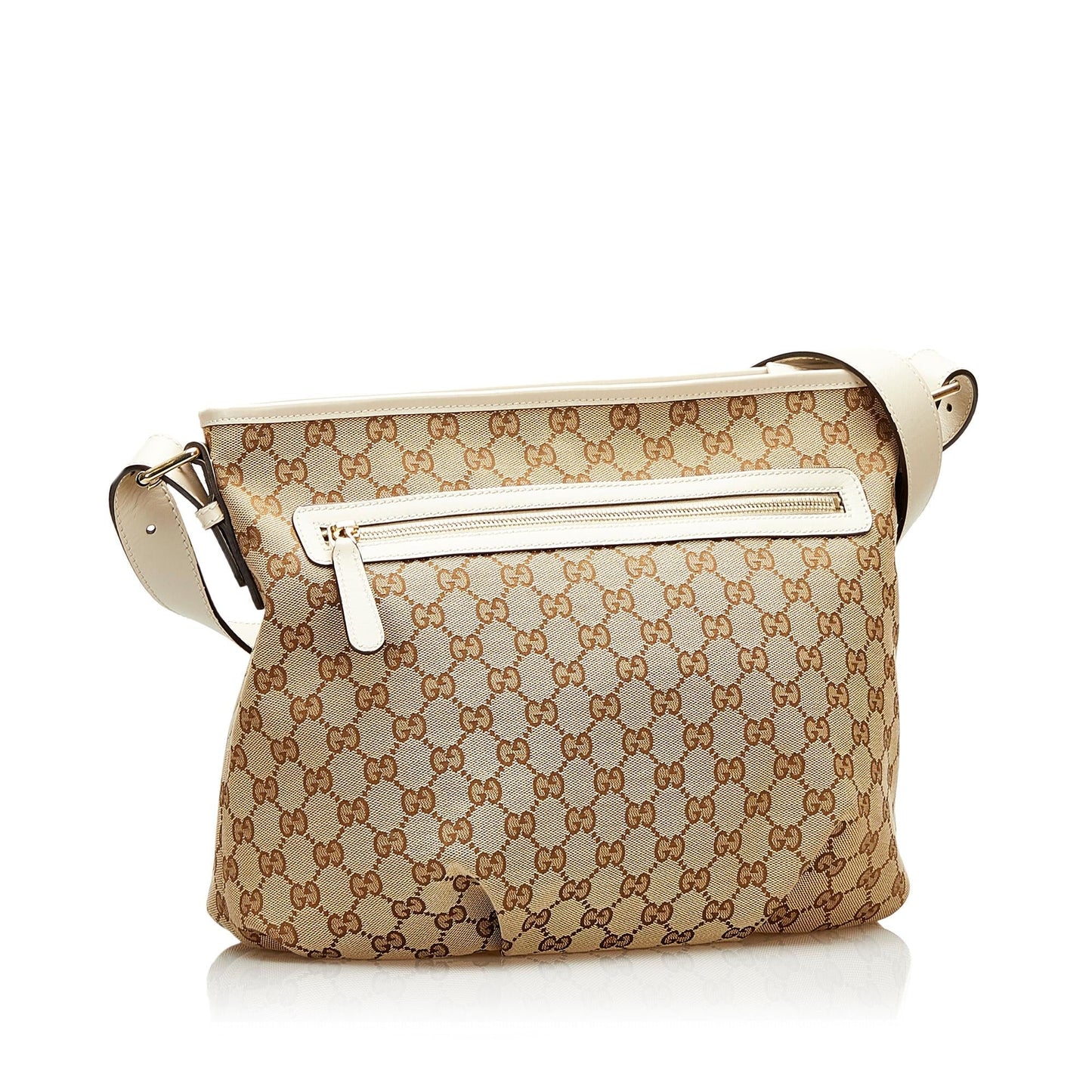Gucci GG Messenger SHG Canvas Brown Shoulder Bag