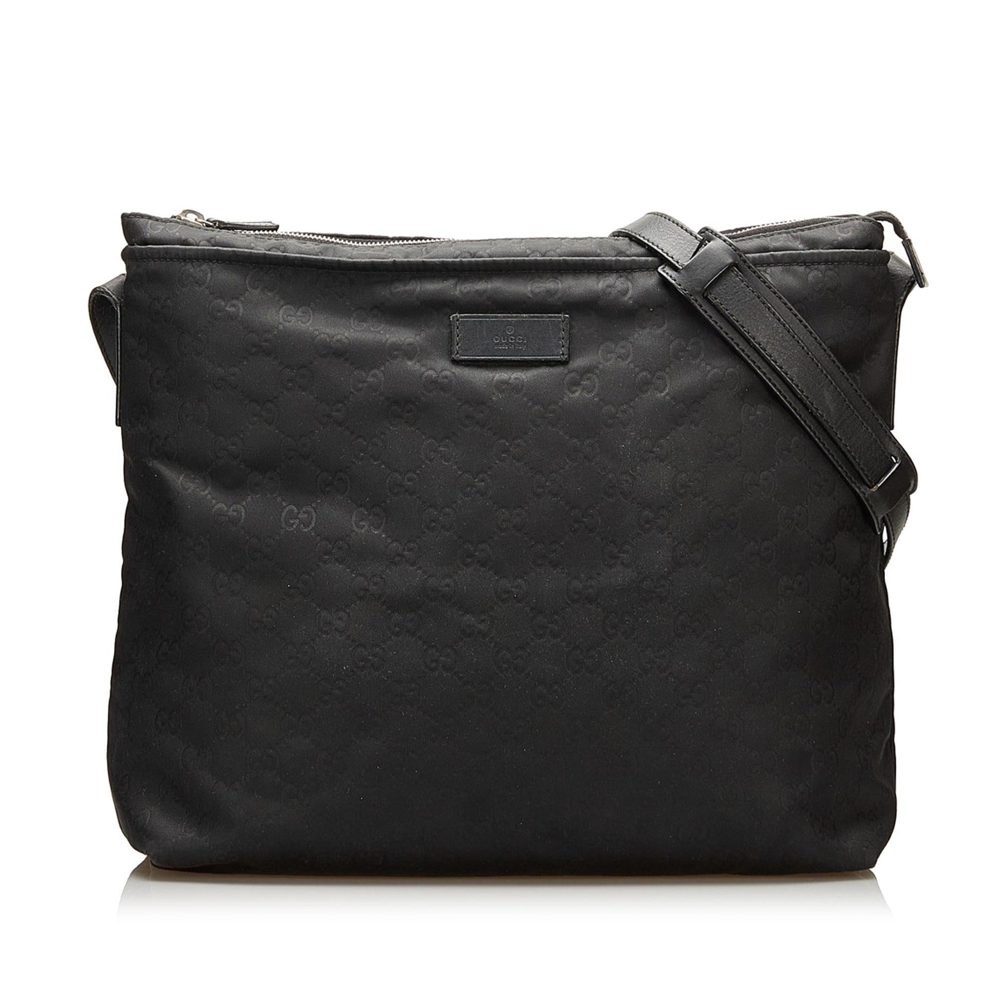 Gucci GG Messenger SHG Canvas Black Crossbody Bag