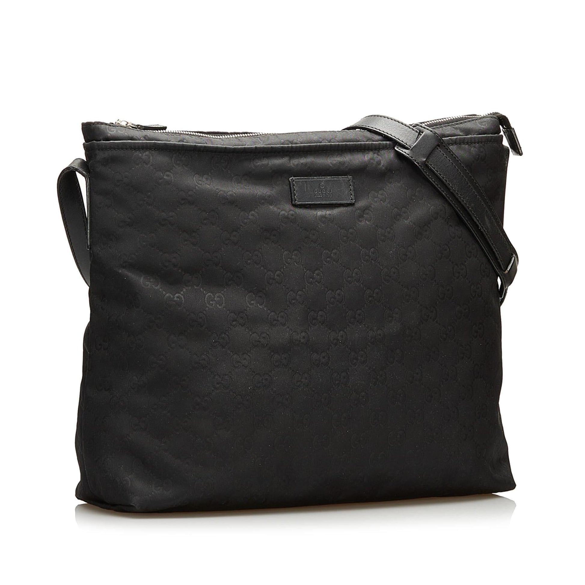 Gucci GG Messenger SHG Canvas Black Crossbody Bag