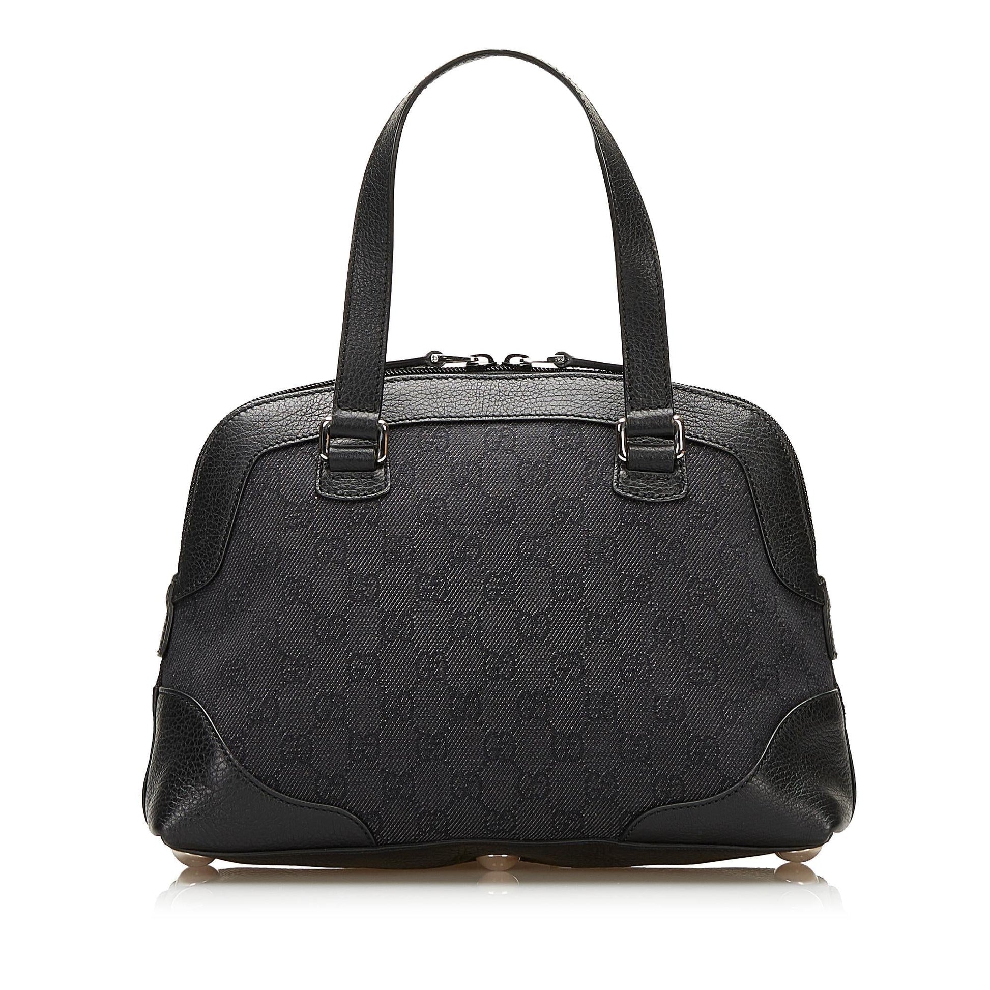 Gucci GG Dome SHG Canvas Black Mini Satchel Bag
