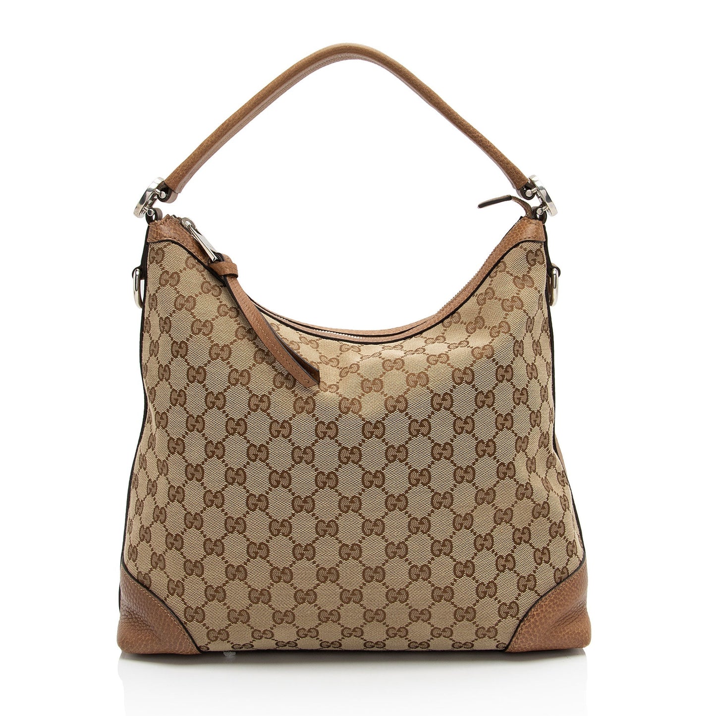 Gucci GG Miss GG SHF-I0Oz6e Leather Canvas Brown Beige Shoulder Bag