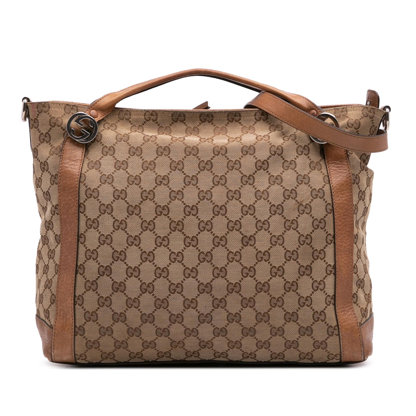 Gucci GG Miss GG Canvas Brown Satchel Bag
