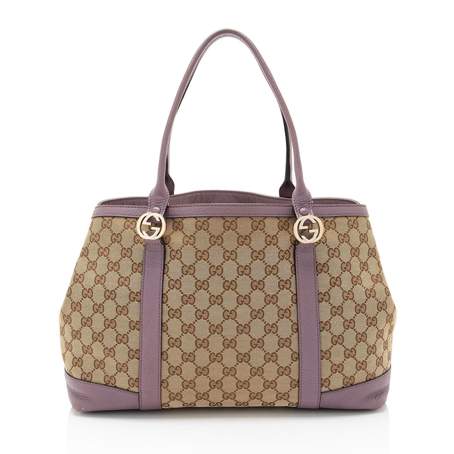 Gucci GG Miss GG SHF-yLtJuh Leather Canvas Beige Tote Bag