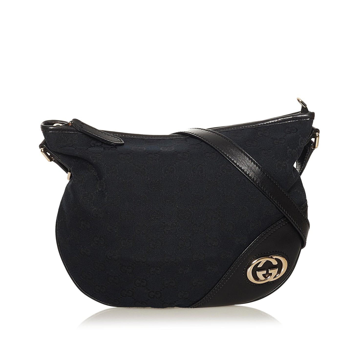 Gucci GG New Britt SHG Canvas Black Crossbody Bag