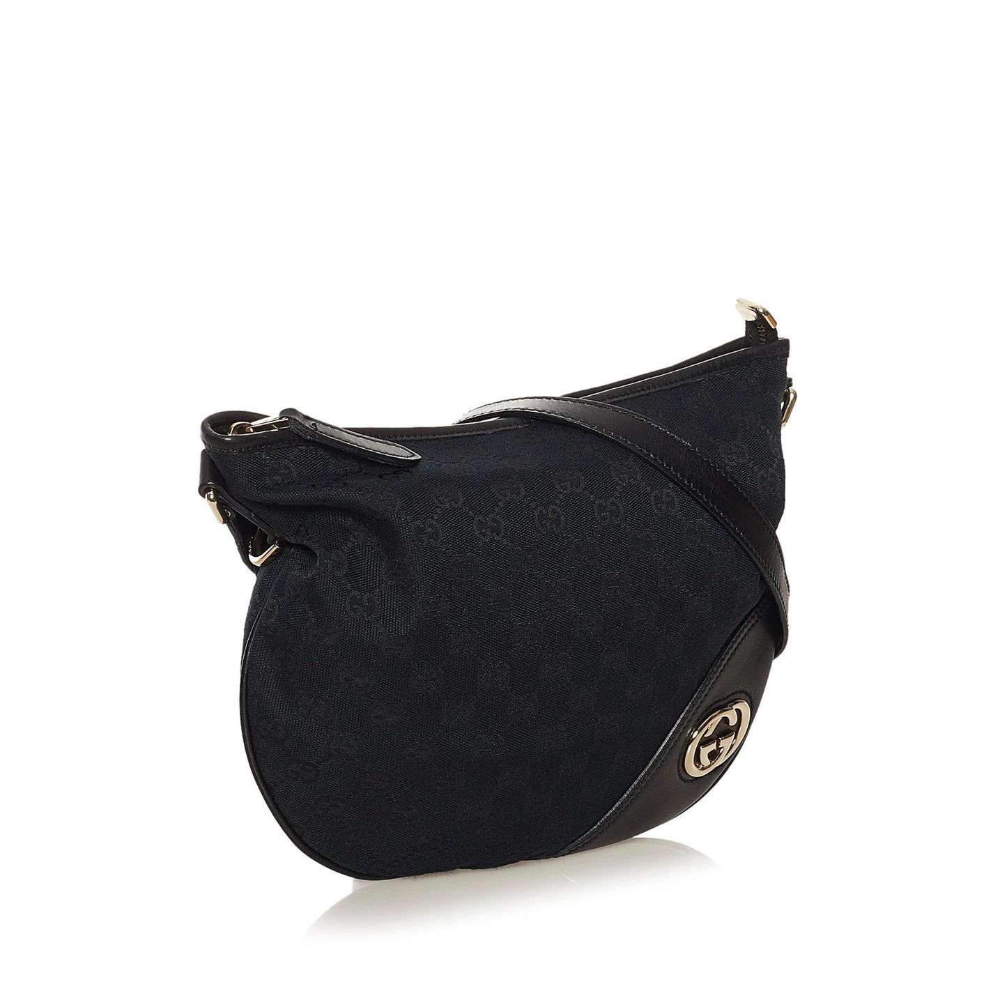 Gucci GG New Britt SHG Canvas Black Crossbody Bag