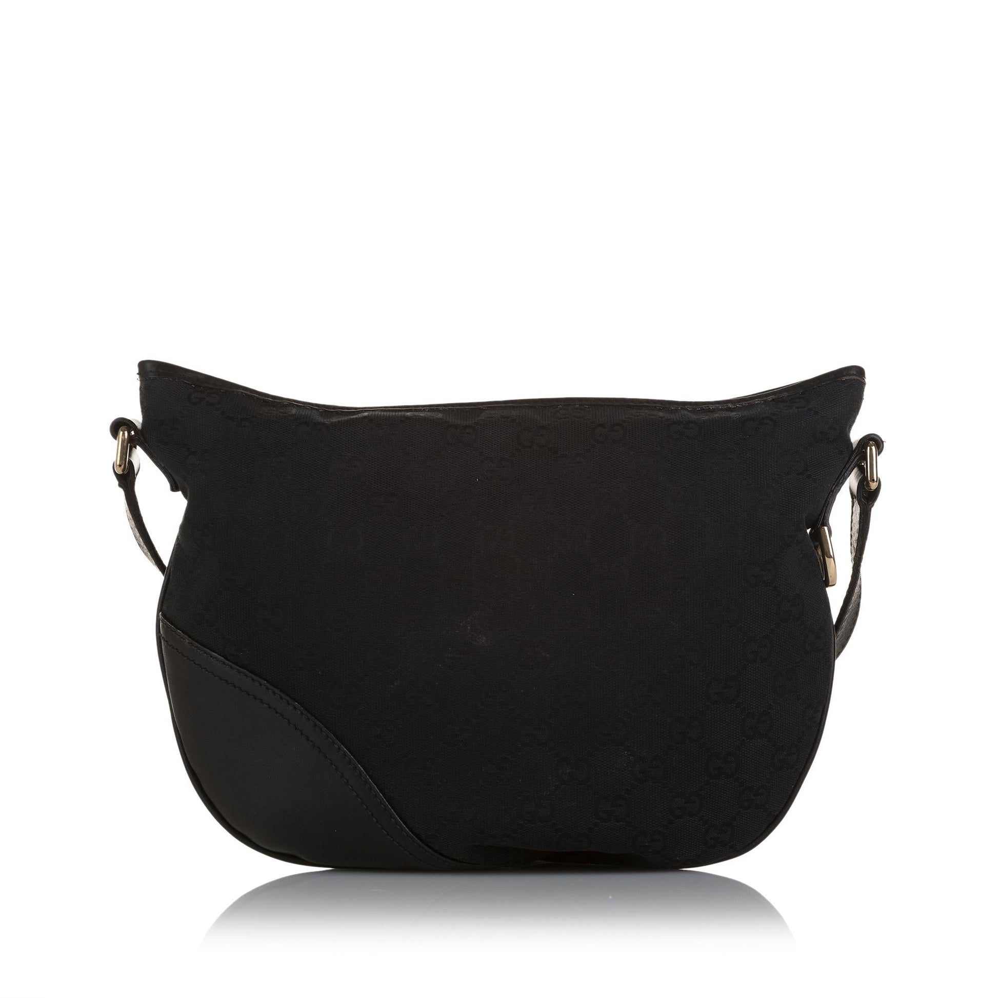 Gucci GG New Britt SHG-TogFnu Canvas Black Crossbody Bag