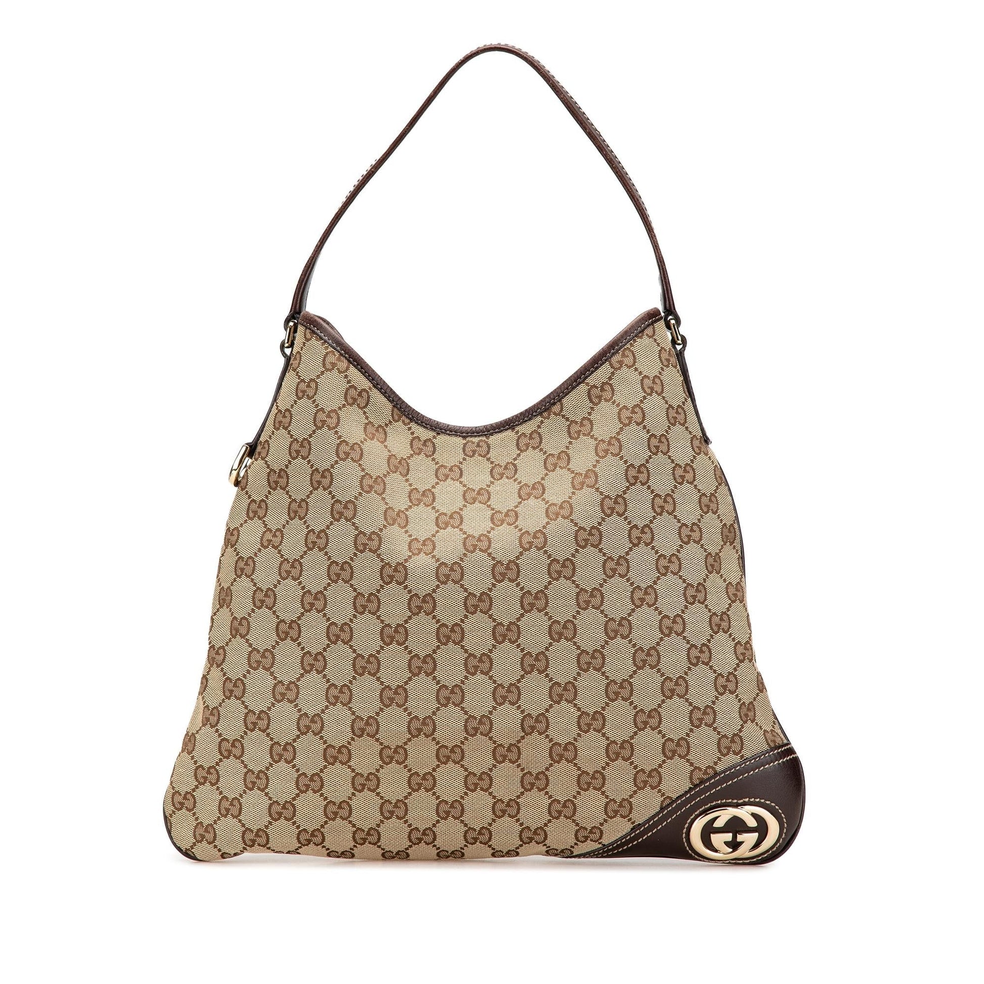 Gucci GG New Britt Canvas Brown Shoulder Bag