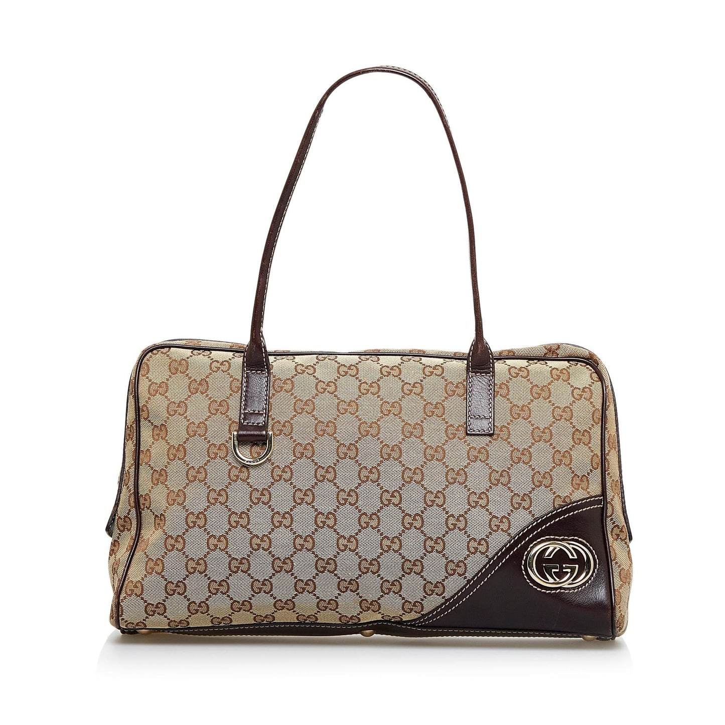 Gucci GG New Britt SHG-zjo0YD Canvas Brown Shoulder Bag