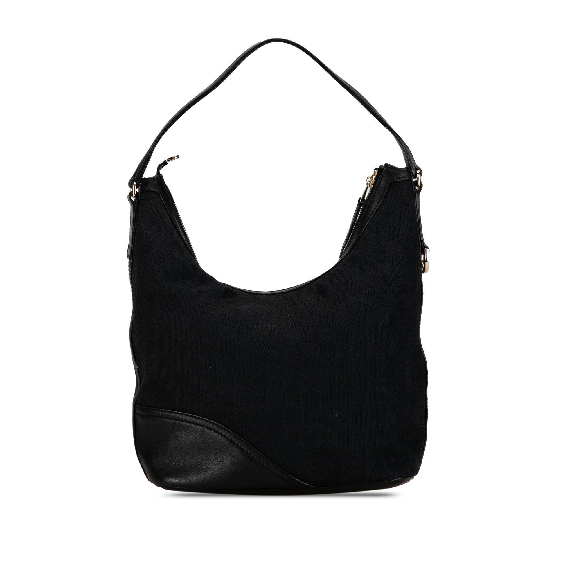 Gucci GG New Britt SHG-qGmcfc Canvas Calf Black Shoulder Bag