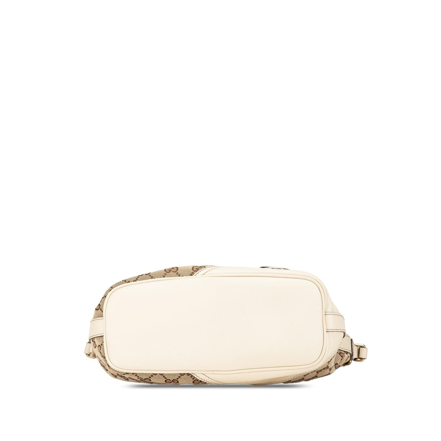 Gucci GG New Britt Canvas Calf White Brown Shoulder Bag Shoulder Bag