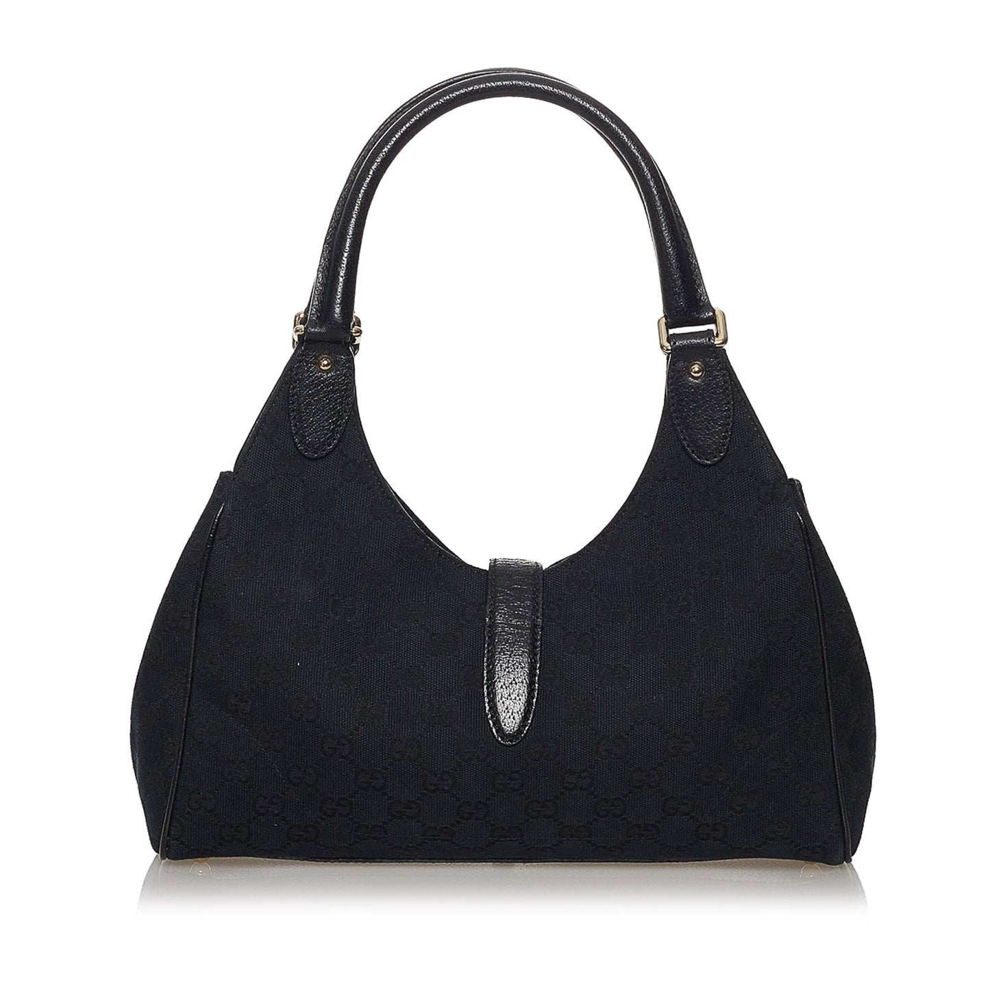 Gucci GG New Jackie SHG Canvas Black Shoulder Bag