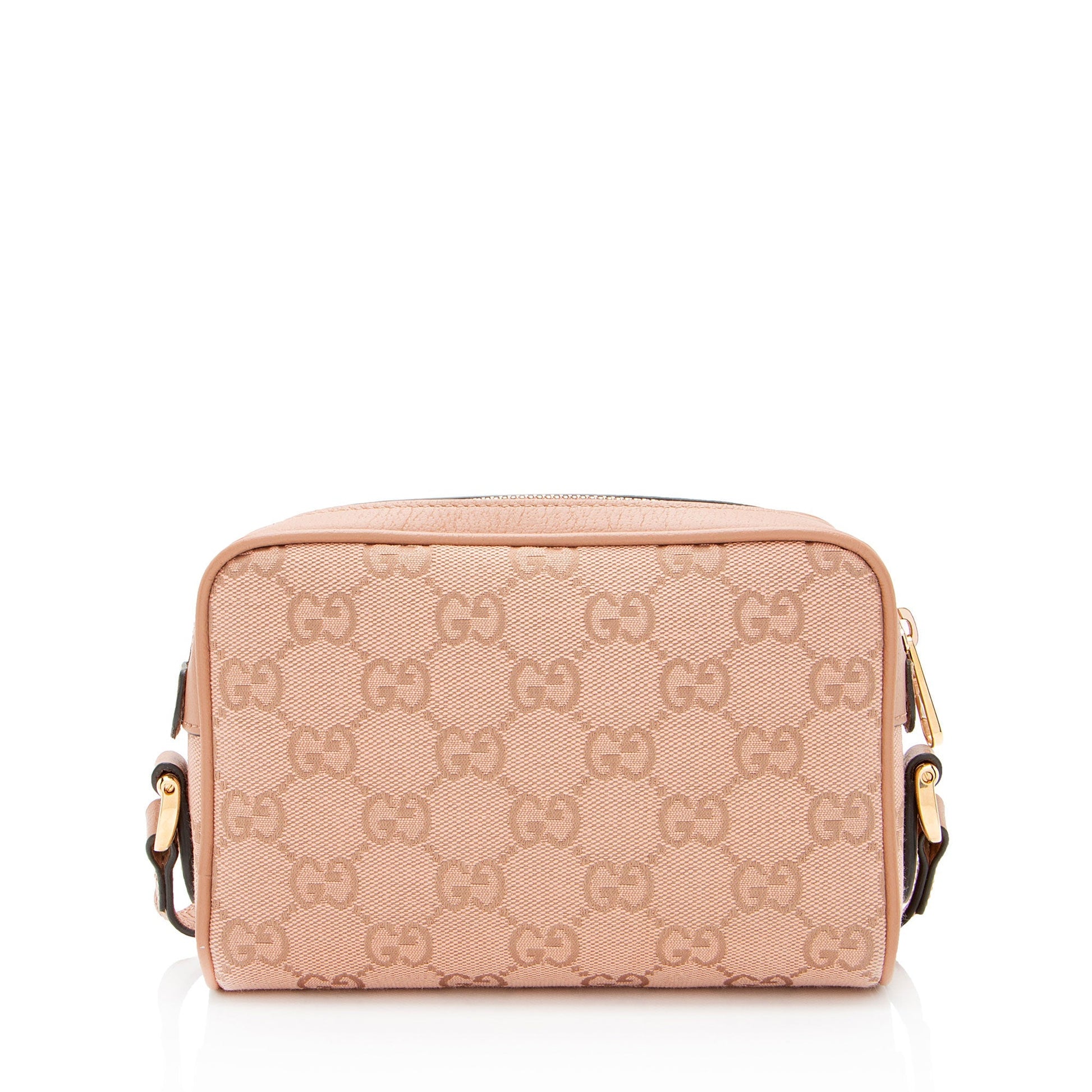 Gucci GG Ophidia Leather Canvas Pink Mini Crossbody Bag