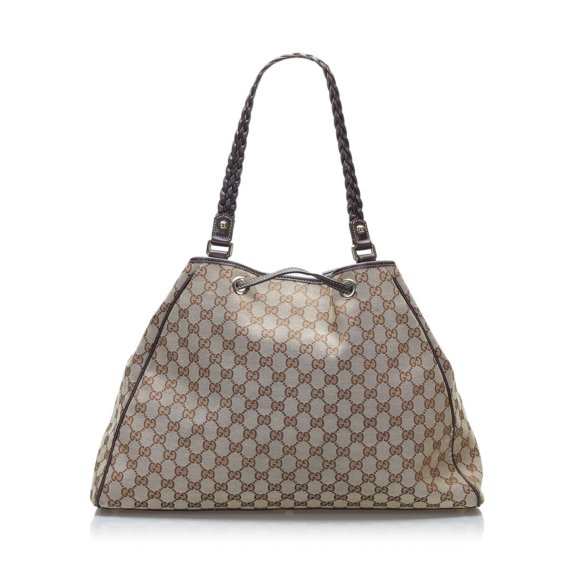 Gucci GG Peggy SHG-WItI8D Canvas Brown Tote Bag