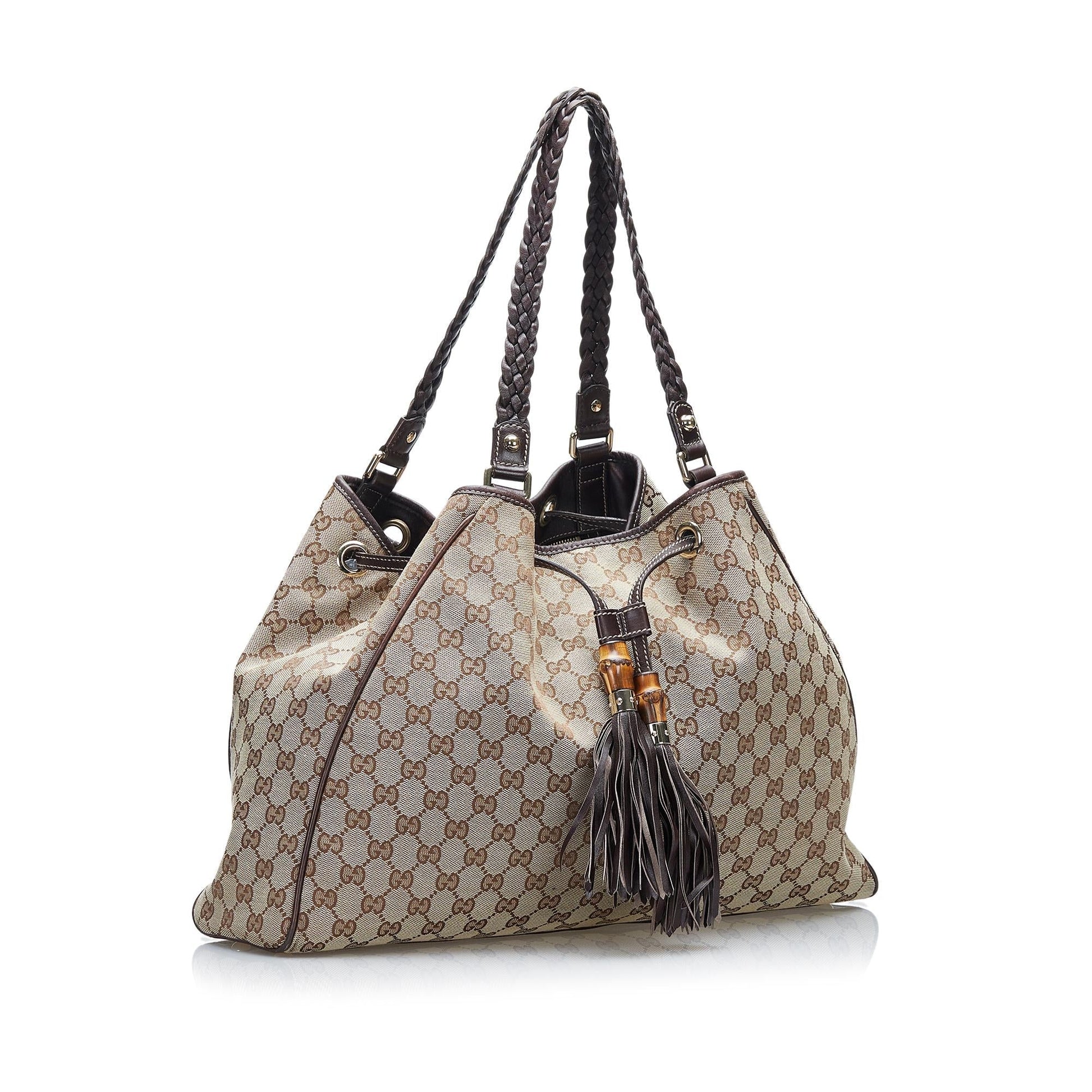 Gucci GG Peggy SHG-WItI8D Canvas Brown Tote Bag
