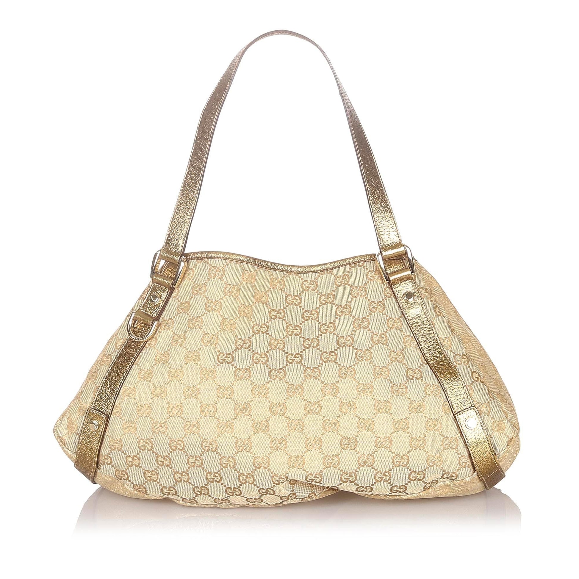 Gucci GG Pelham SHG Canvas Brown Gold Shoulder Bag Bag Shg