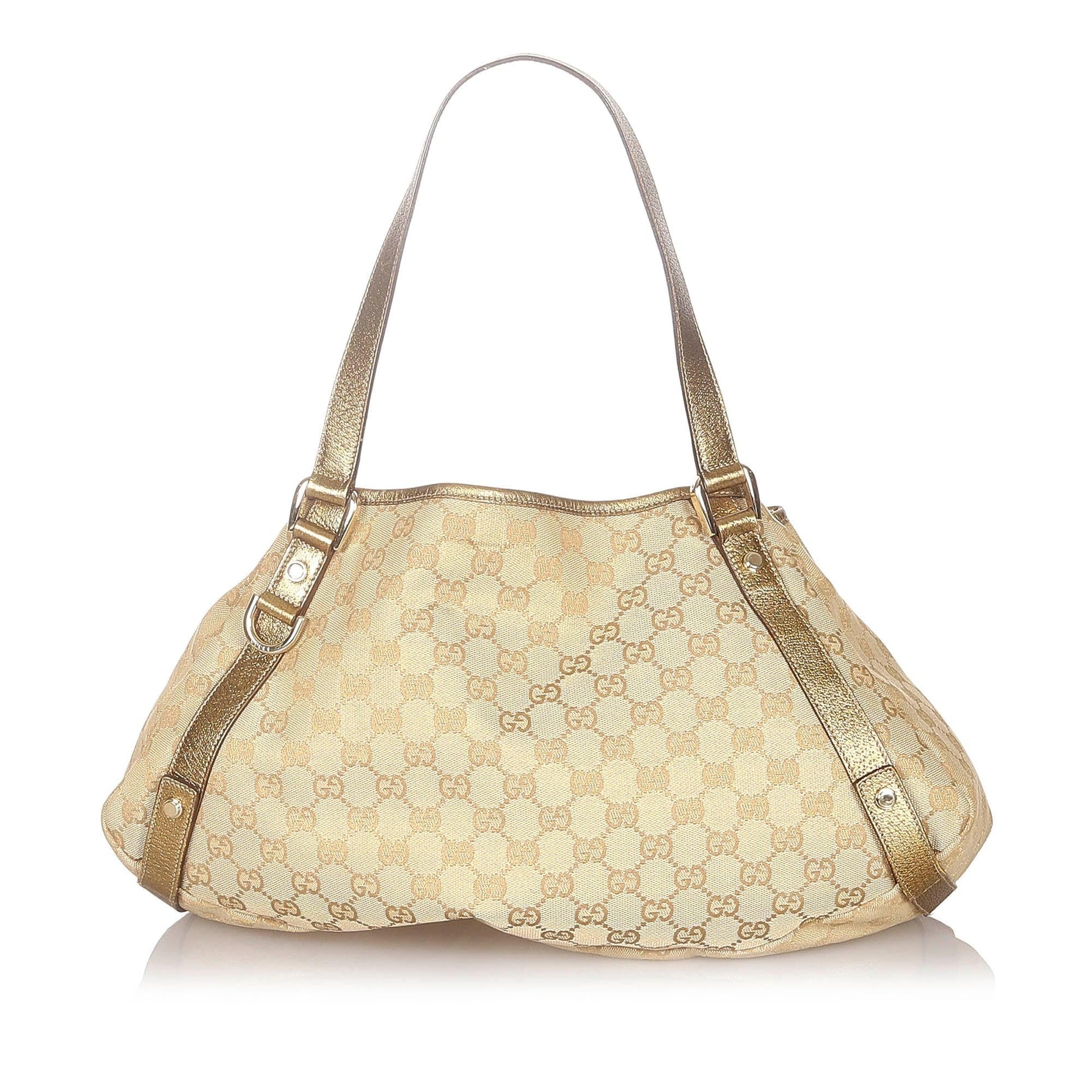 Gucci GG Pelham SHG Canvas Brown Gold Shoulder Bag Bag Shg