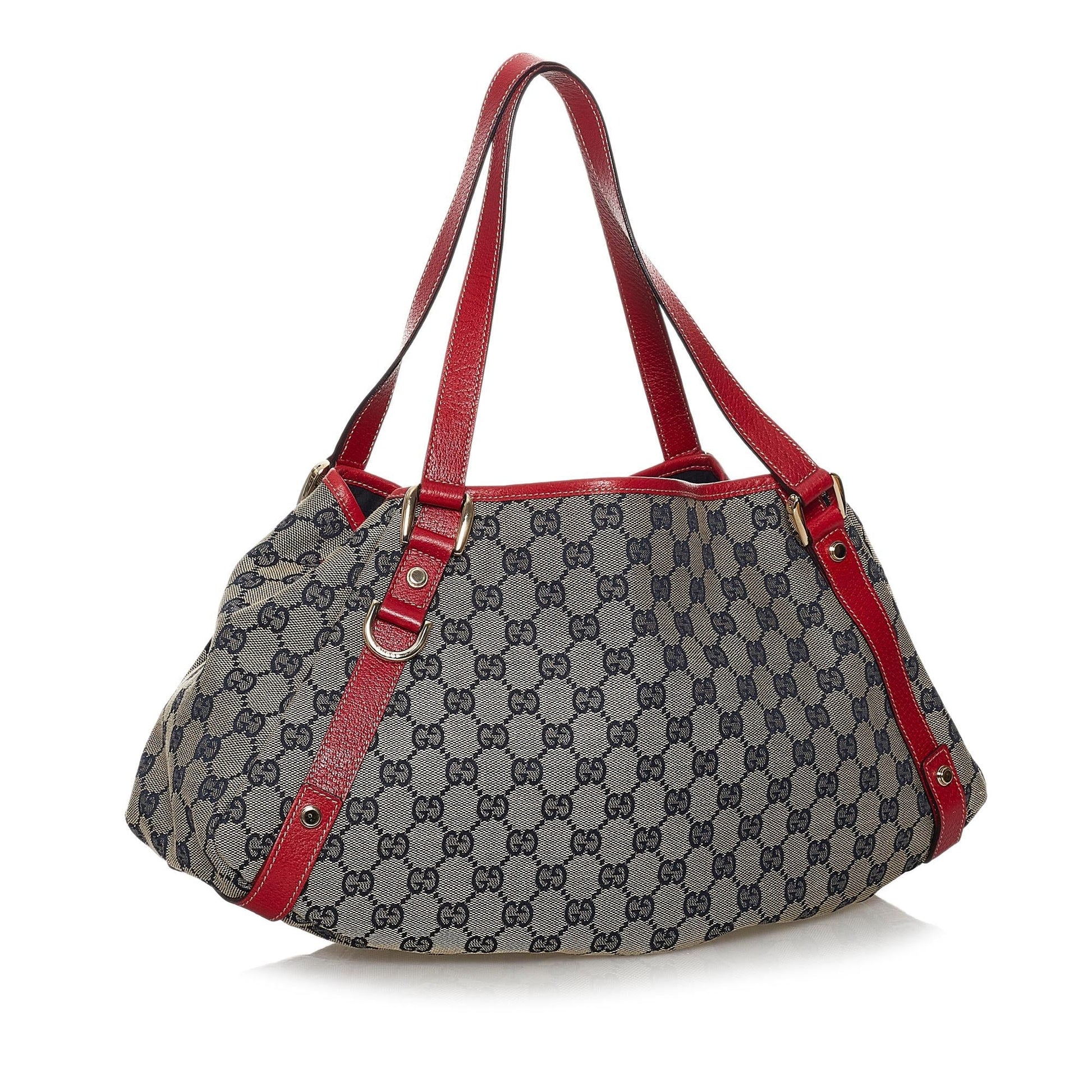 Gucci GG Pelham SHG Canvas Red Grey Shoulder Bag Bag Shg