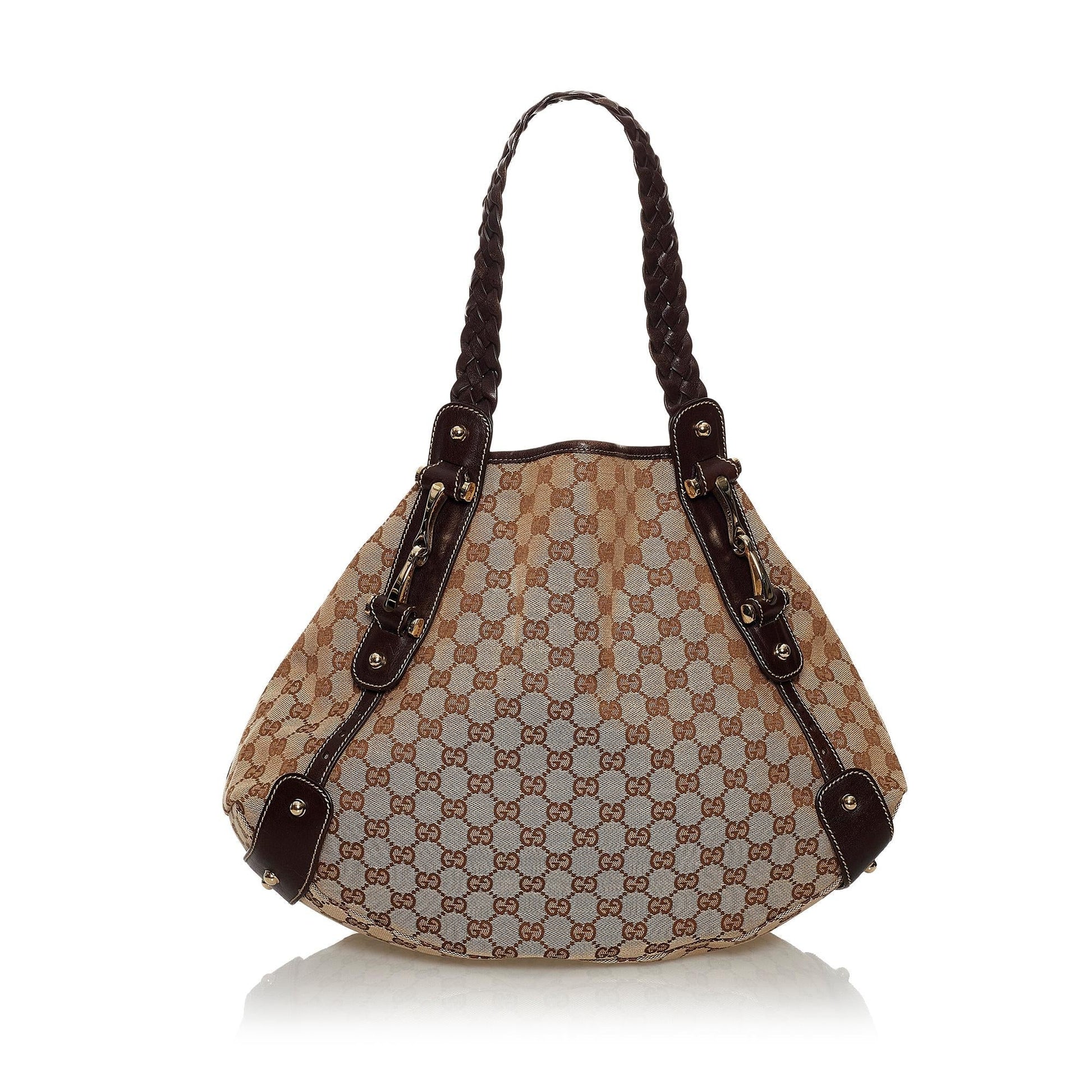 Gucci GG Pelham SHG Canvas Calf Brown Shoulder Bag 3