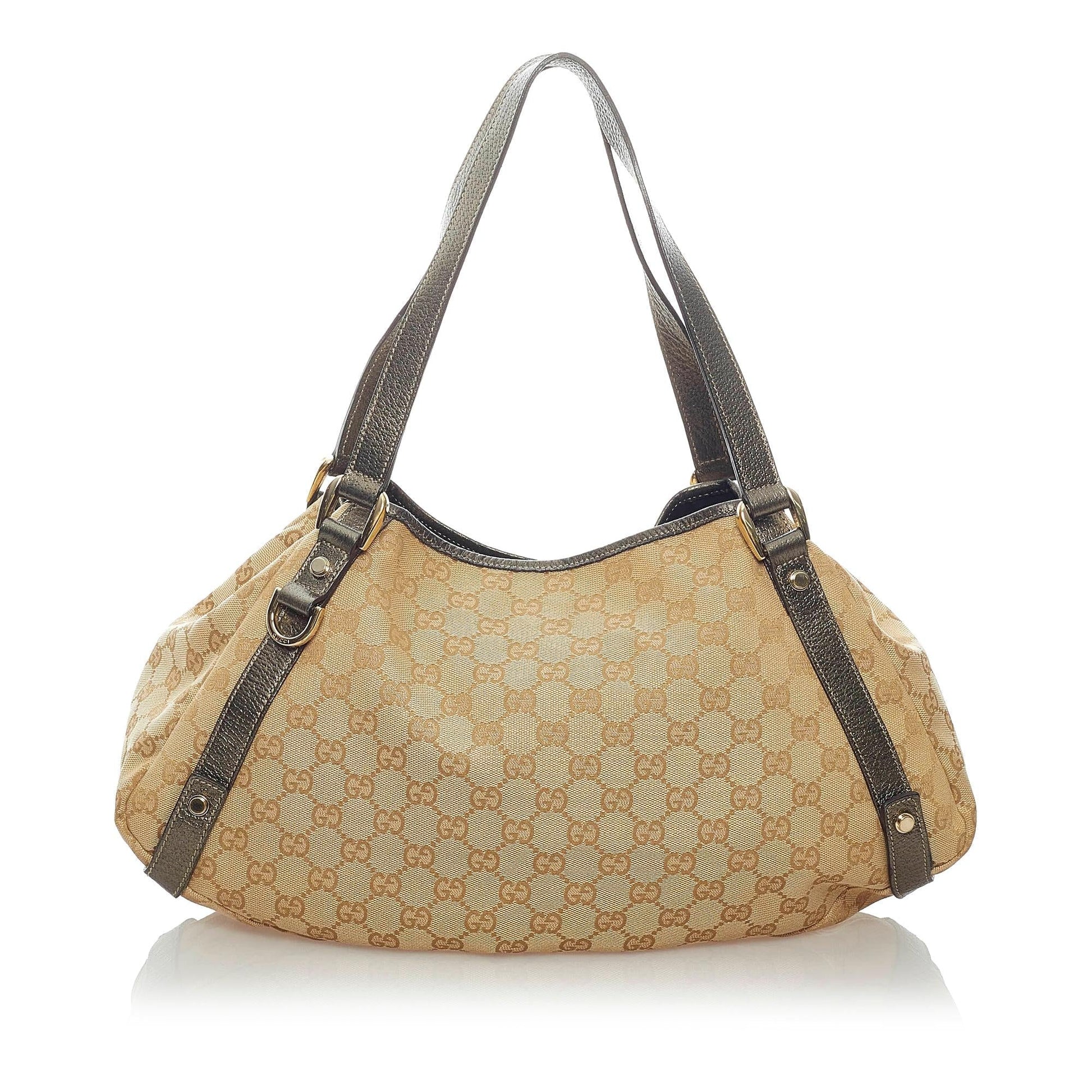 Gucci GG Pelham SHG Canvas Calf Brown Shoulder Bag Bag Shg