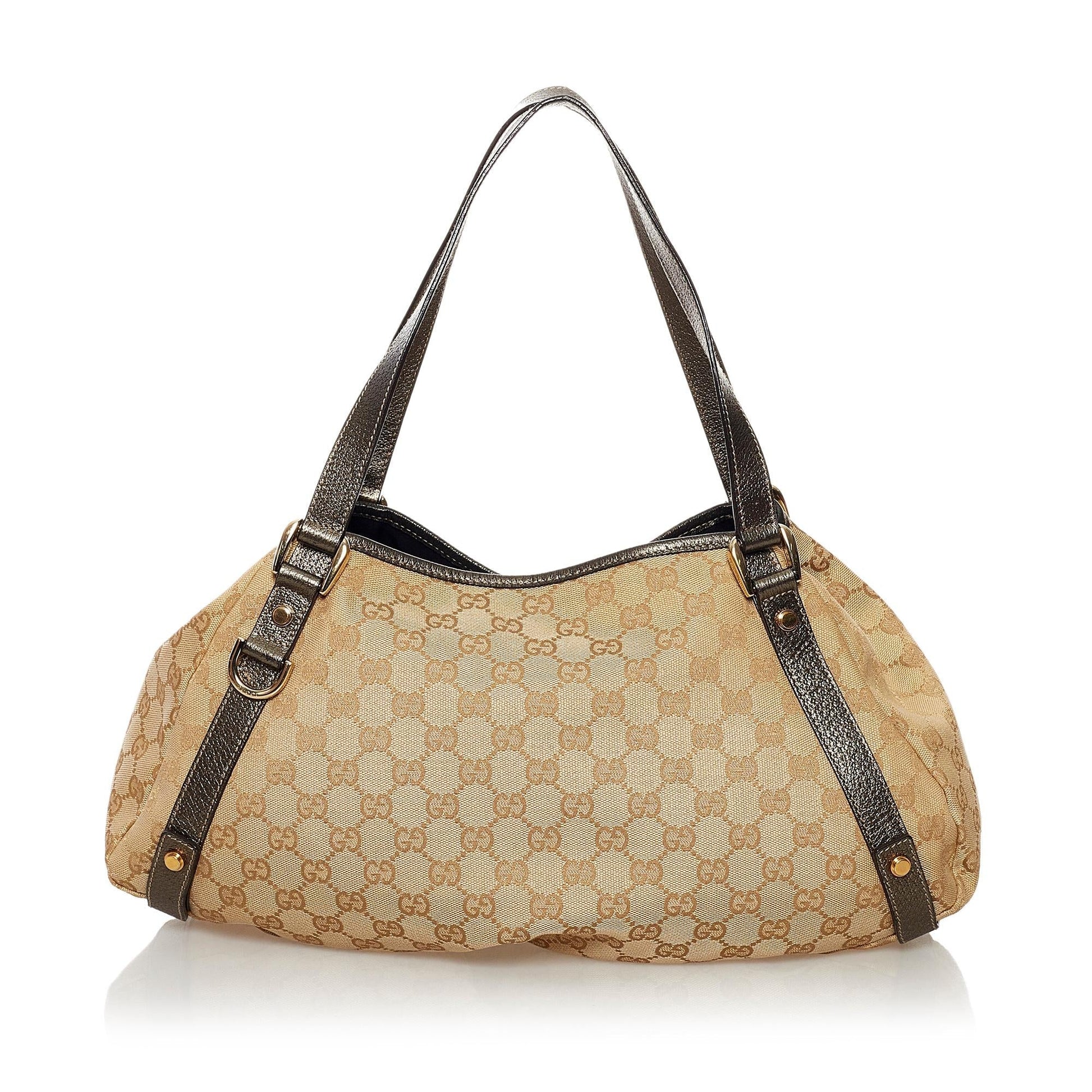 Gucci GG Pelham SHG Canvas Brown Gold Shoulder Bag