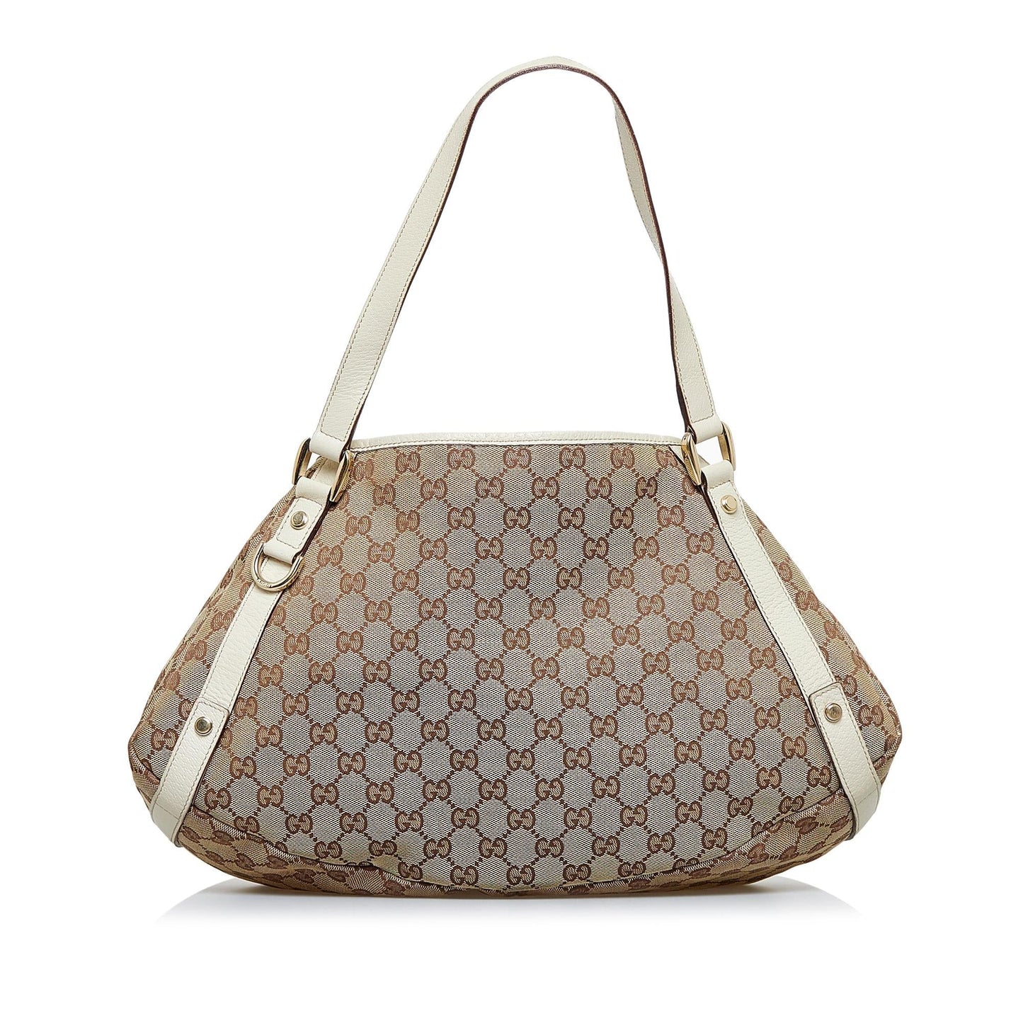 Gucci GG Pelham SHG-R62bHz Canvas Calf White Brown Shoulder Bag