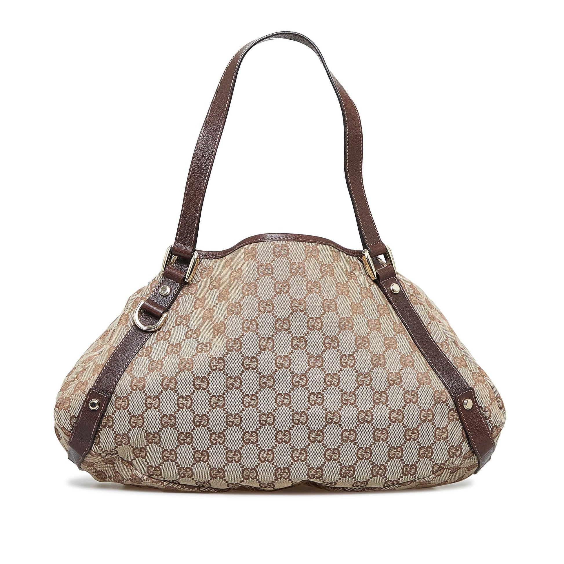 Gucci GG Pelham SHG-ZEcu1Y Canvas Calf Brown Shoulder Bag