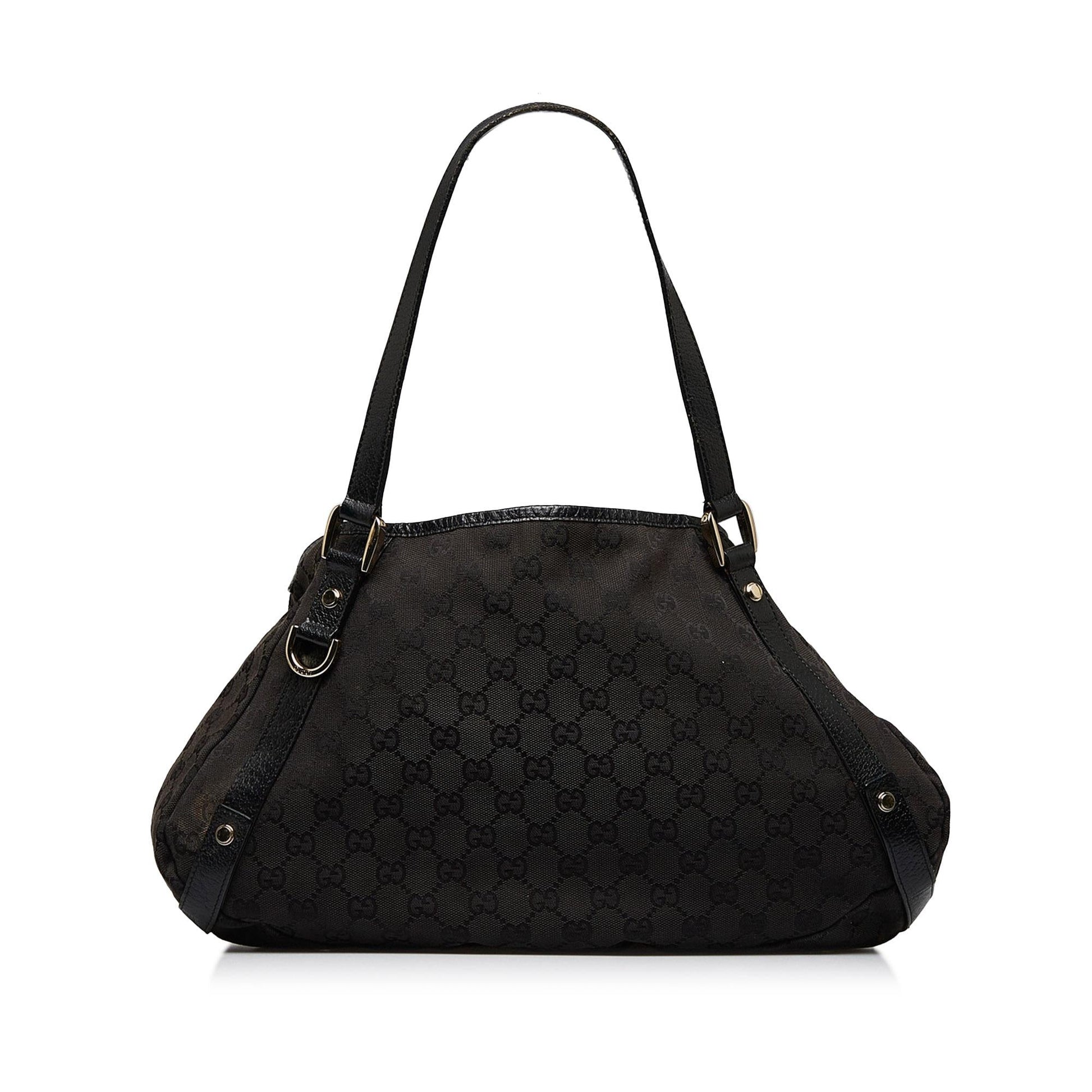 Gucci GG Pelham SHG-DJMWdO Canvas Calf Black Shoulder Bag