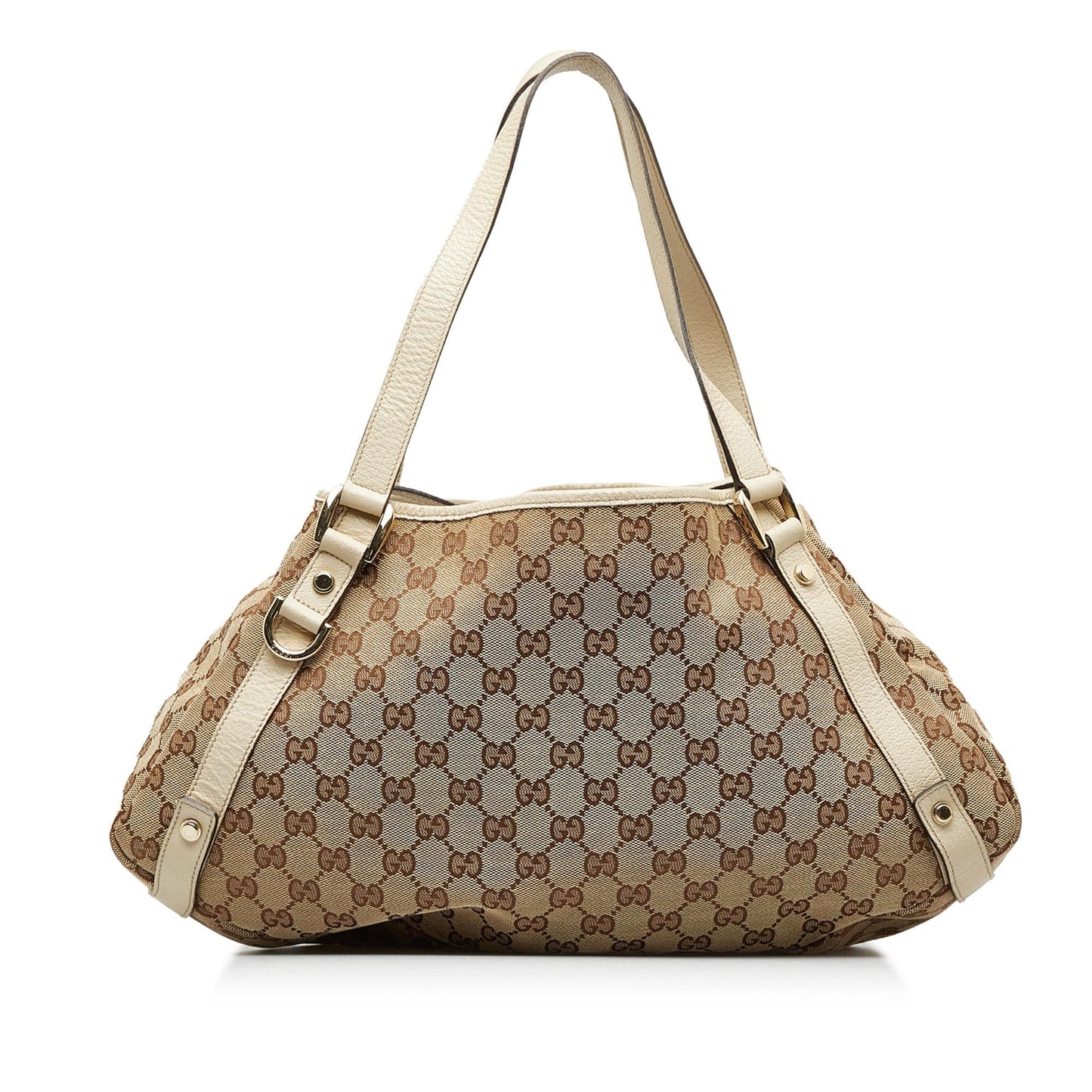 Gucci GG Pelham SHG-JSlUEo Canvas Calf White Brown Shoulder Bag