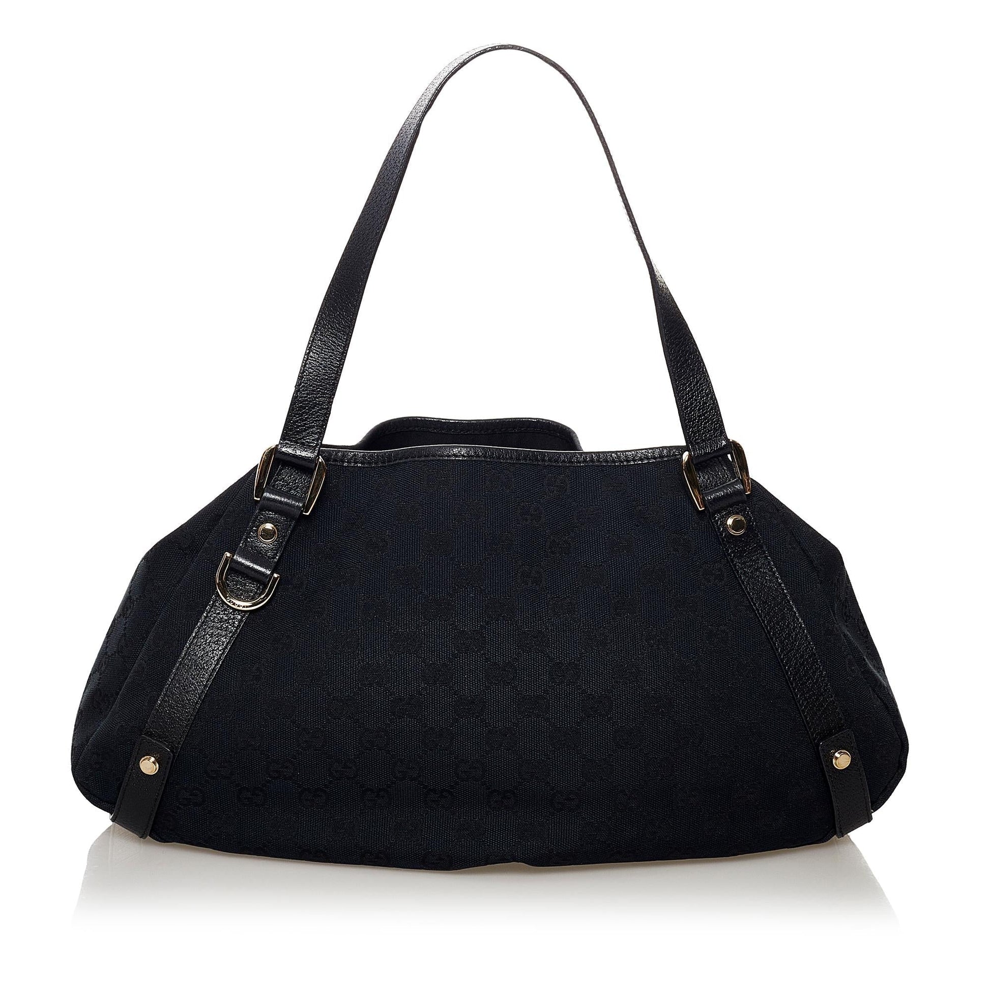 Gucci GG Pelham SHG Canvas Black Tote Bag 6