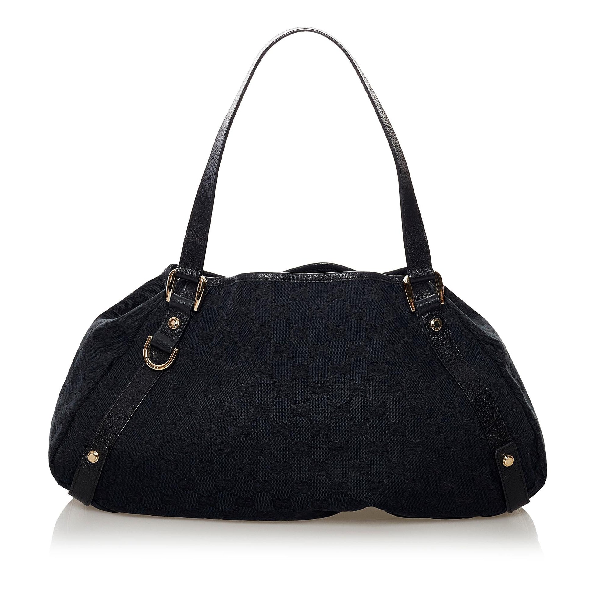 Gucci GG Pelham SHG Canvas Black Tote Bag 6