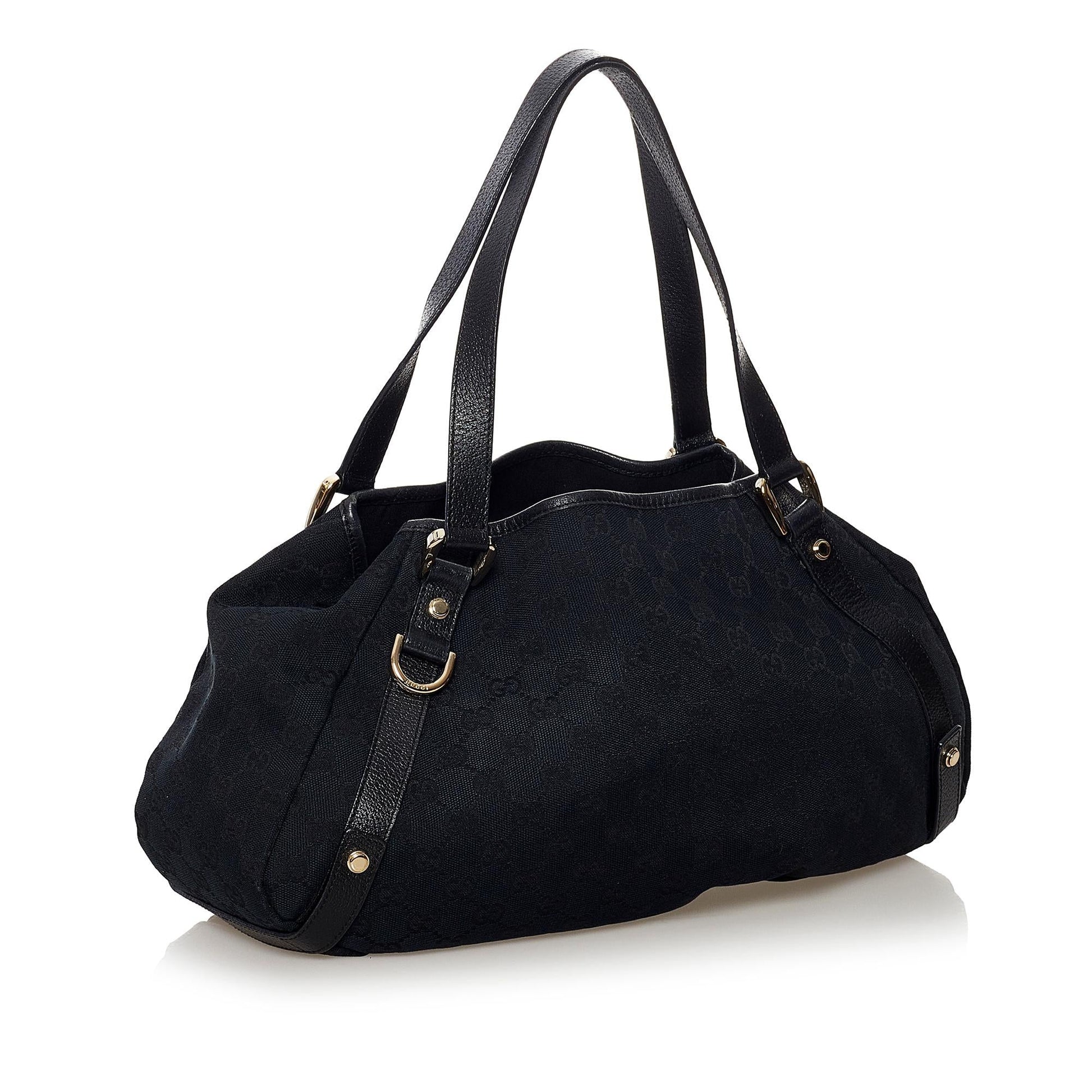 Gucci GG Pelham SHG Canvas Black Tote Bag 6