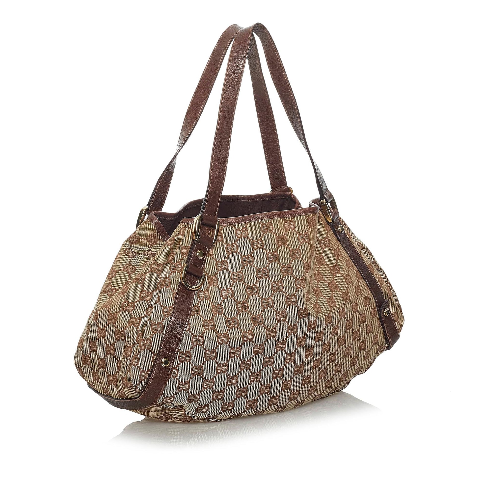 Gucci GG Pelham SHG Canvas Brown Tote Bag
